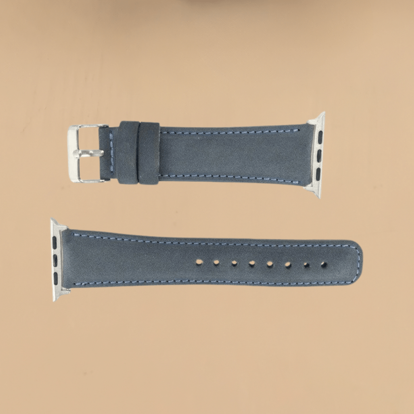 Apple Watch Blue Leather Strap - Boston