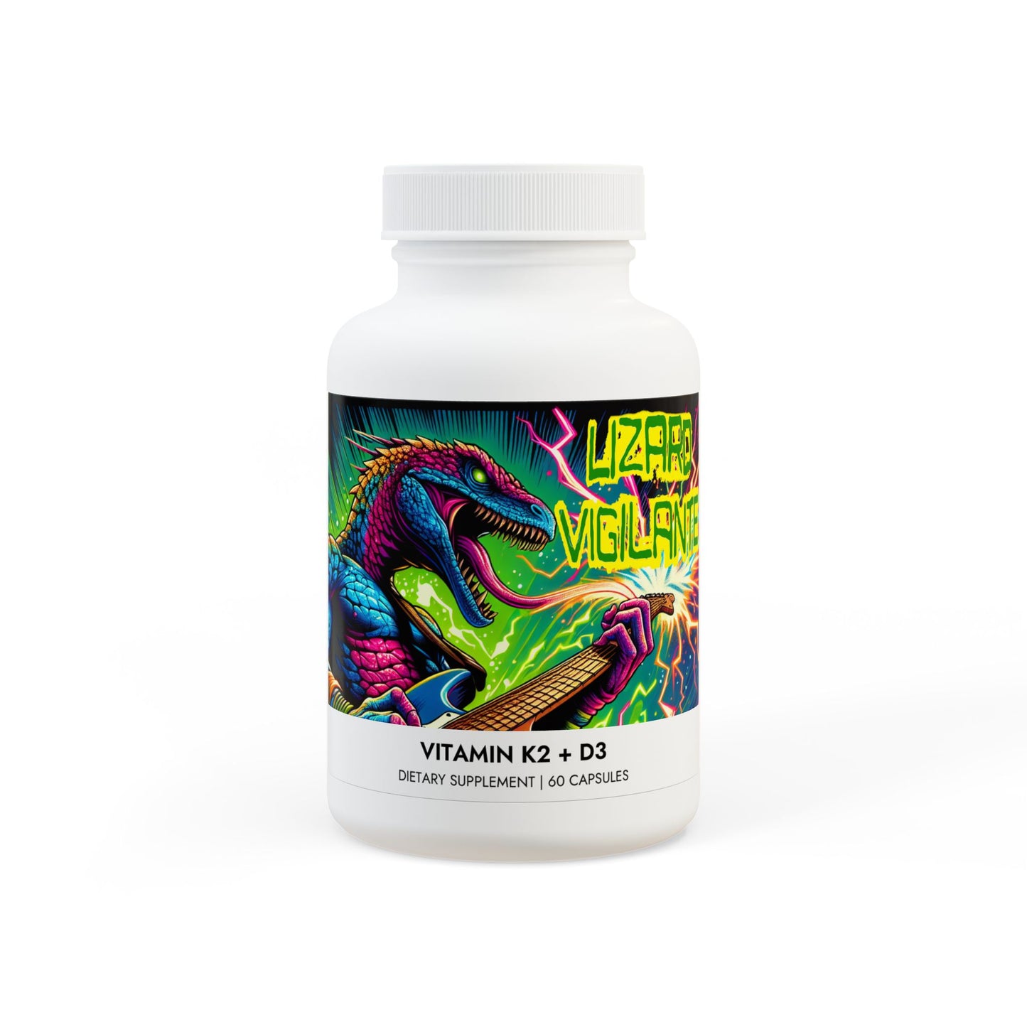 Lizard Vigilante Vitamin K2 + D3 Supplement (60 Capsules) - Premium Food Supplements from Printify - Just $29.99! Shop now at Lizard Vigilante