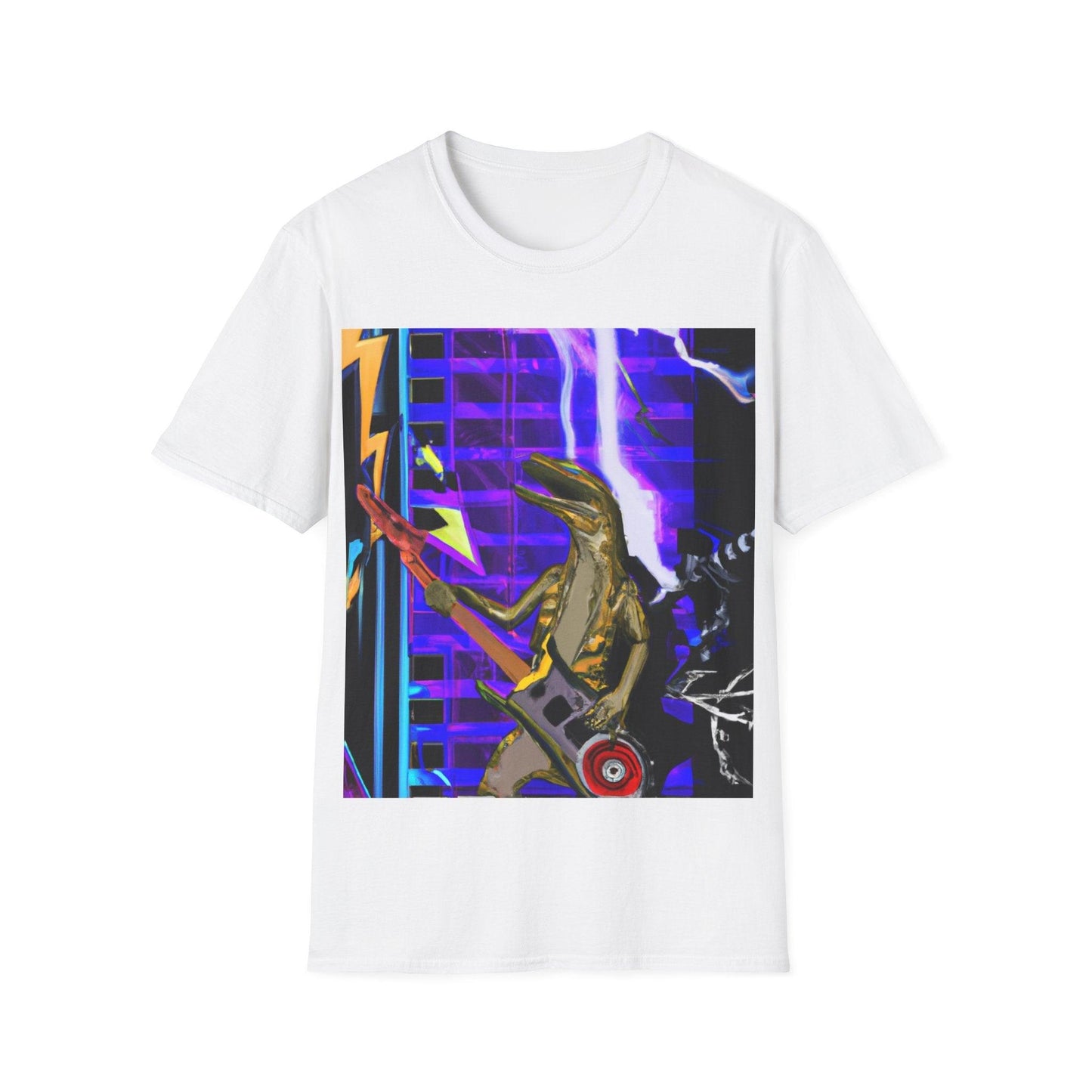 Lizard Zapped Vigilante Unisex Softstyle T-Shirt - Lizard Vigilante