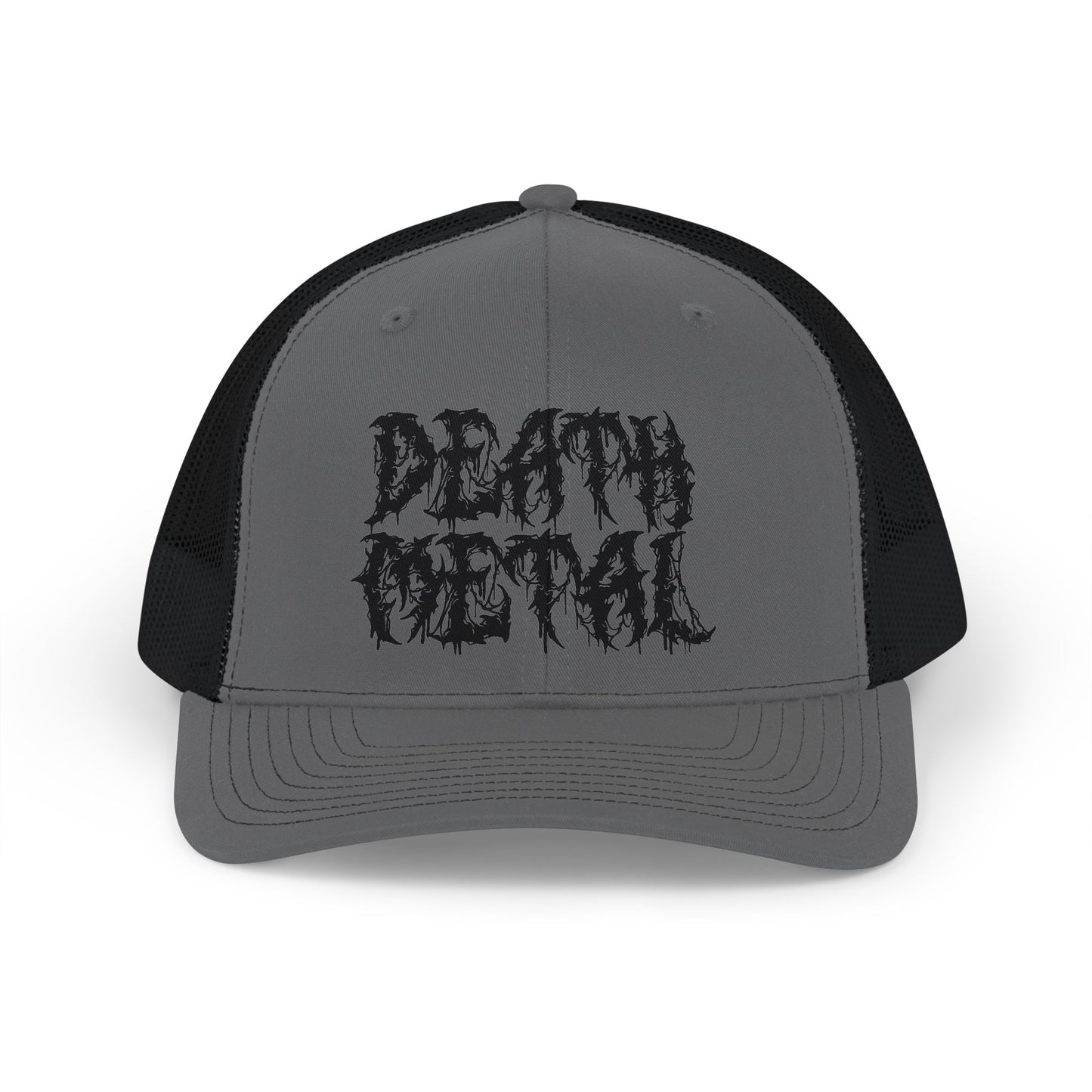 Death Metal Snapback Trucker Cap — Heavy Metal Band Mesh Hat