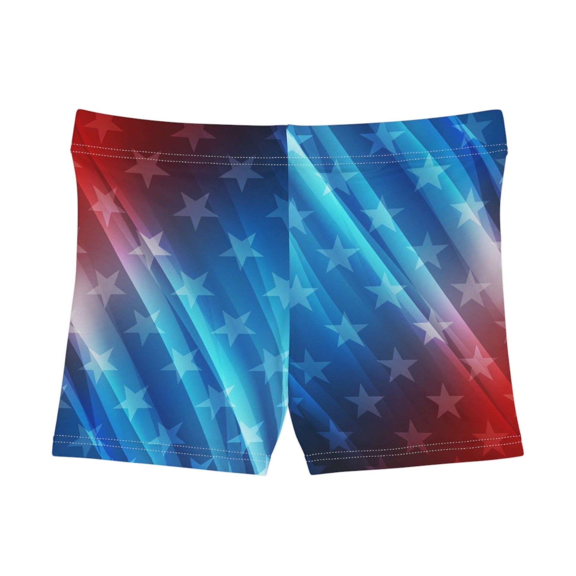 Red White and Blue Stars Women's Shorts - Lizard Vigilante