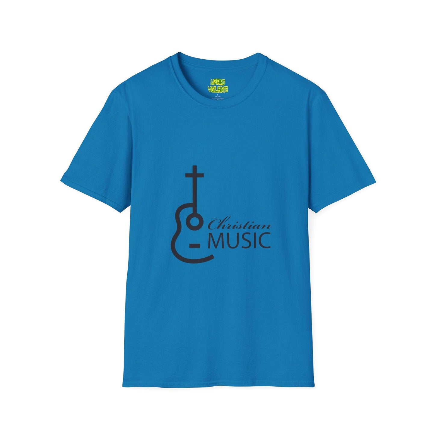 Christian Acoustic Cross Unisex Softstyle T-Shirt - Lizard Vigilante