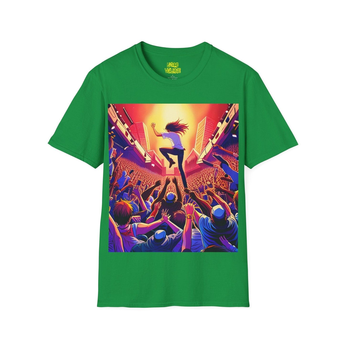 An UnMellow Concert Unisex Softstyle T-Shirt - Lizard Vigilante