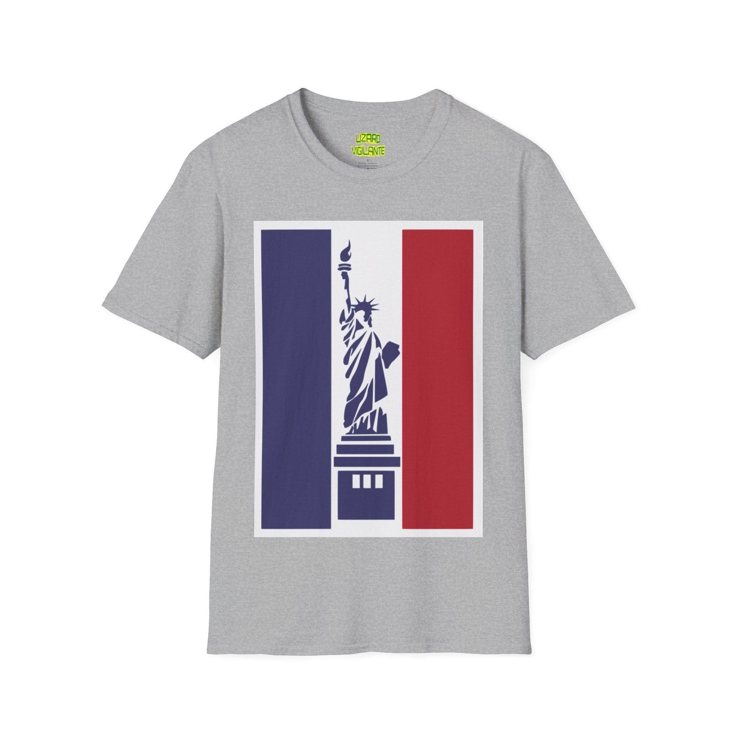 Statue of Liberty Graphic Unisex Softstyle T-Shirt - Lizard Vigilante