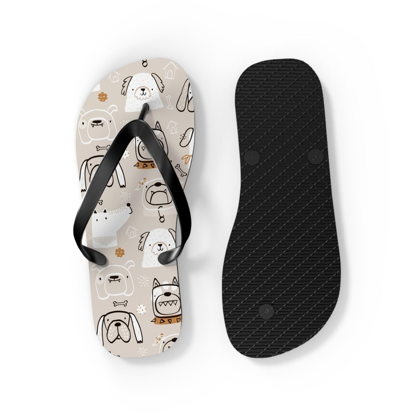 Illustrated Doggers 2 Flip Flops - Premium Shoes from Printify - Just $29.99! Shop now at Lizard Vigilante