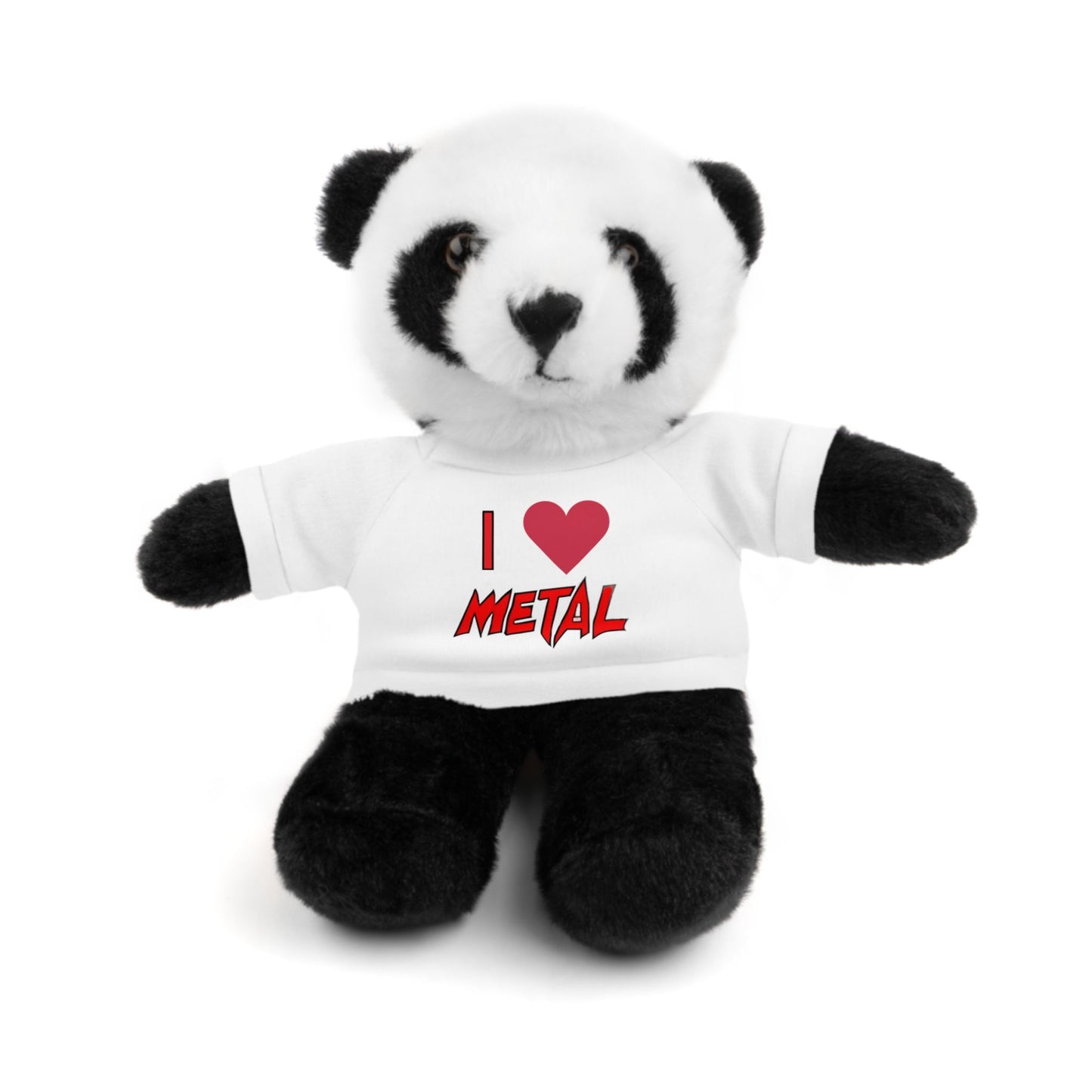 I Heart METAL Stuffed Animals with Tee Valentine’s Day Teddy Bear - Lizard Vigilante