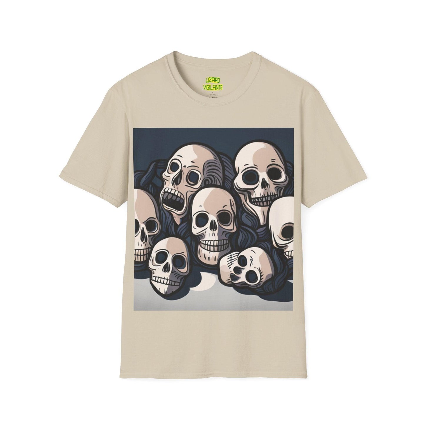 Comic Skulls Unisex Softstyle T-Shirt - Lizard Vigilante