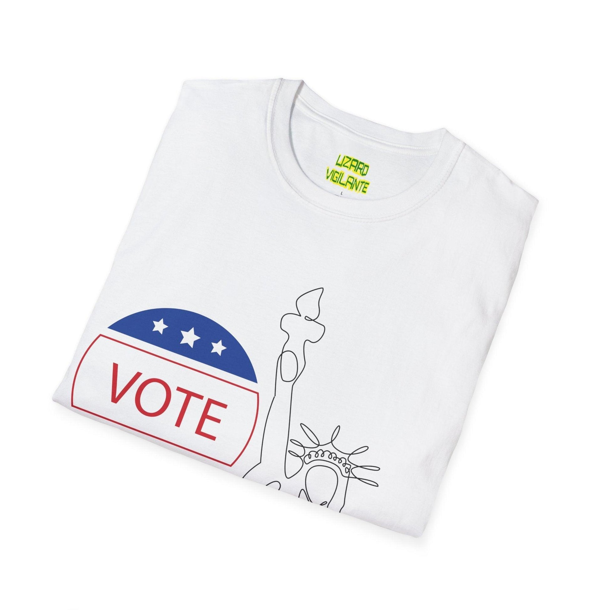 VOTE Liberty Unisex Softstyle T-Shirt - Lizard Vigilante