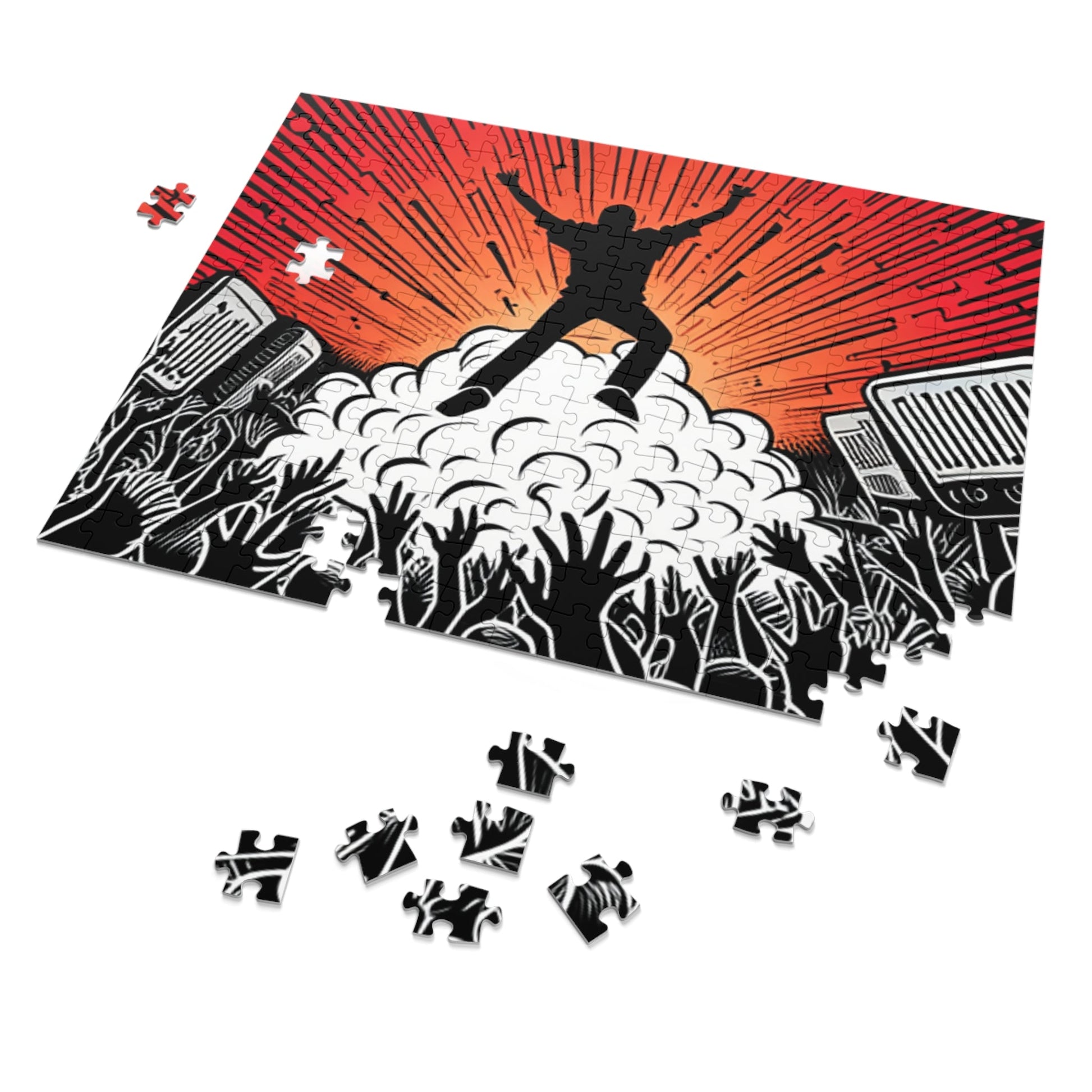 Metal Concert Jigsaw Puzzle (30, 110, 252, 500,1000-Piece) - Lizard Vigilante