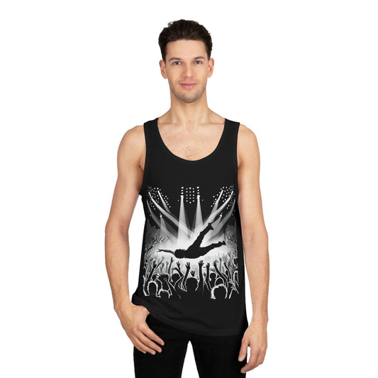 Crowd Surfing Metal Unisex Softstyle™ Tank Top - Lizard Vigilante