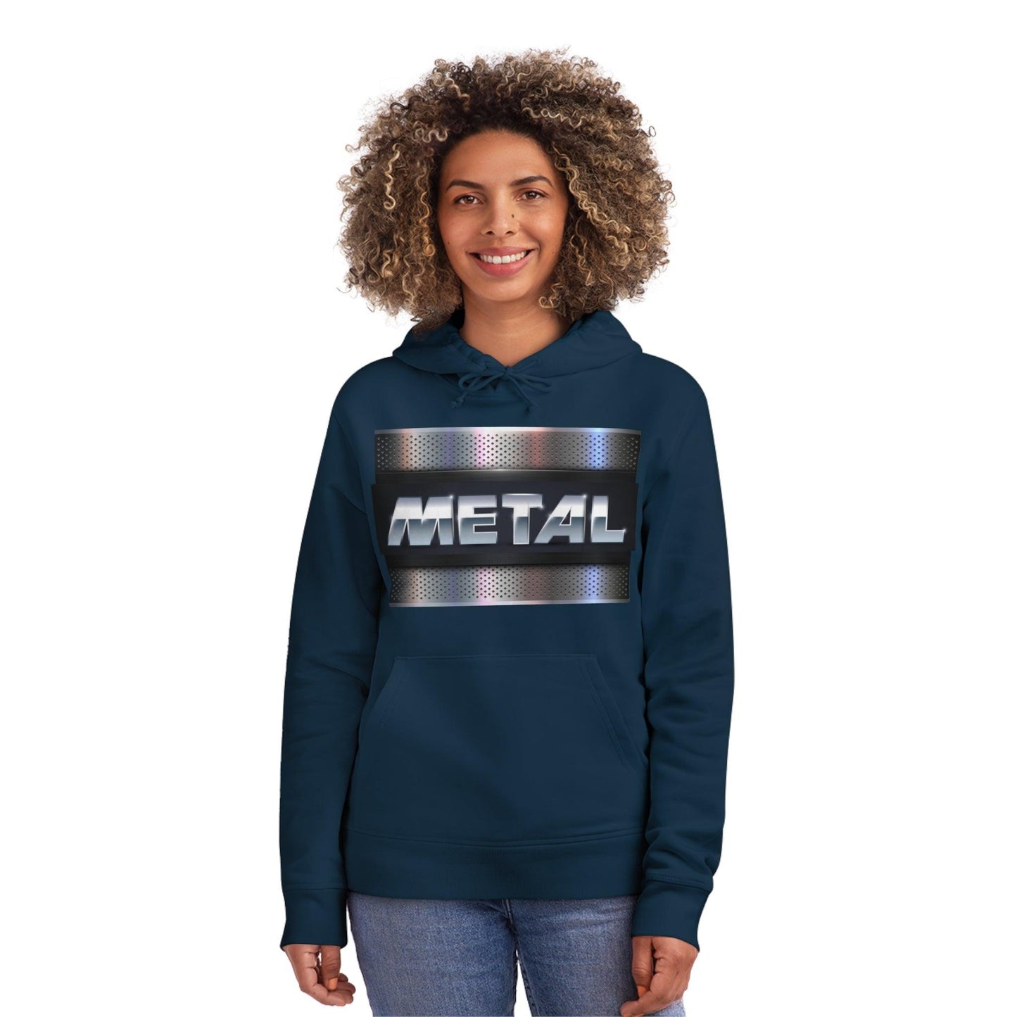 Metal Plate Unisex Drummer Hoodie - Lizard Vigilante