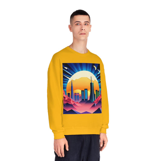 City of Futuris Unisex NuBlend® Crewneck Sweatshirt - Lizard Vigilante