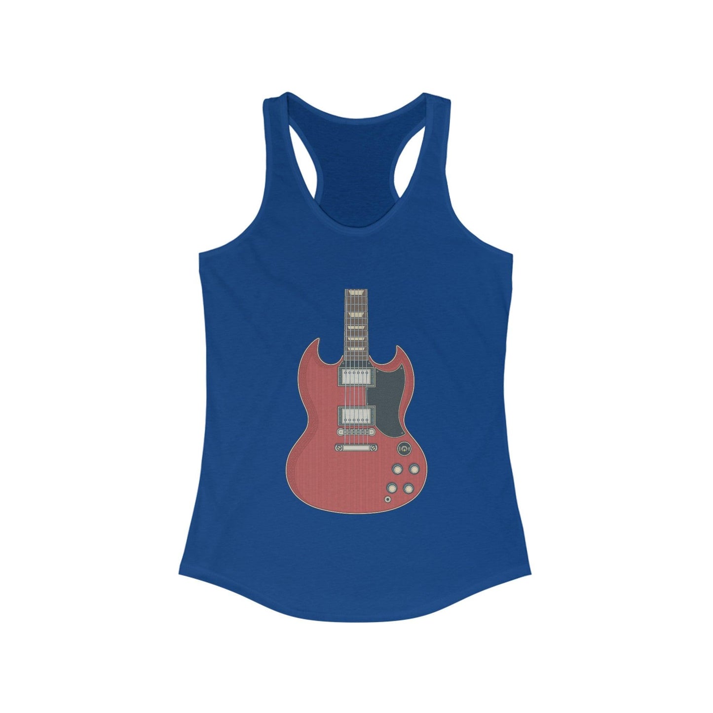 Iconic Red SG Women's Ideal Racerback Tank - Lizard Vigilante