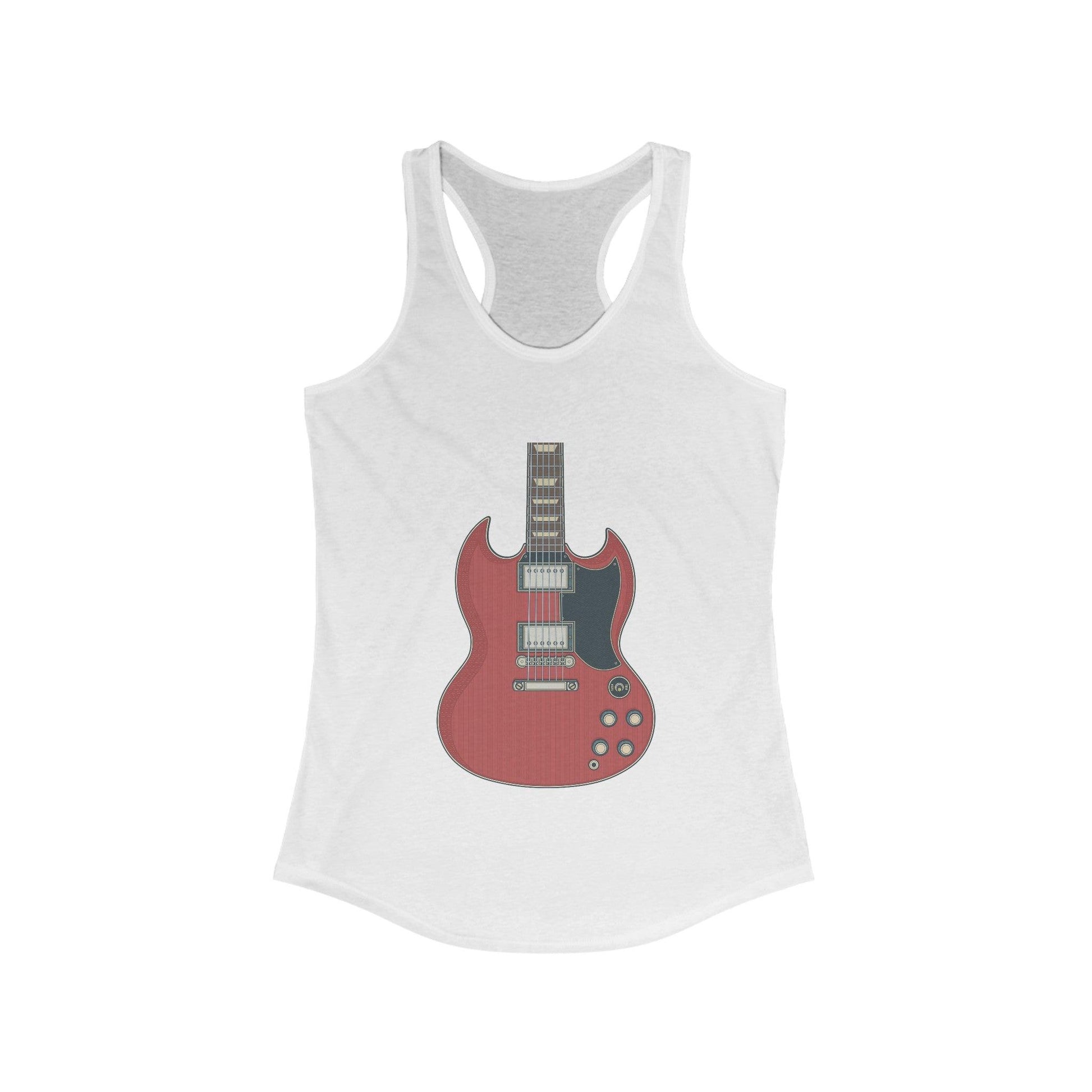 Iconic Red SG Women's Ideal Racerback Tank - Lizard Vigilante