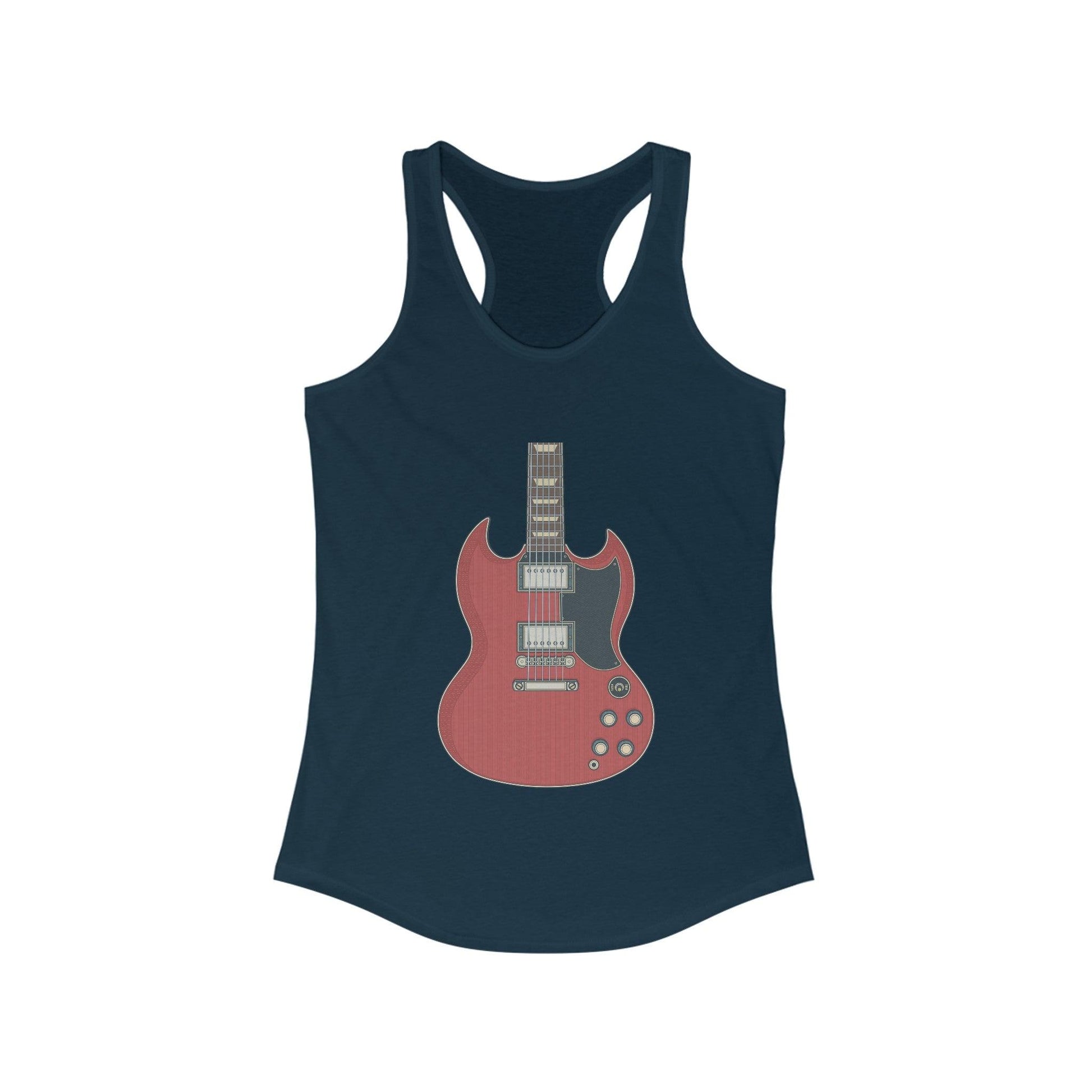 Iconic Red SG Women's Ideal Racerback Tank - Lizard Vigilante