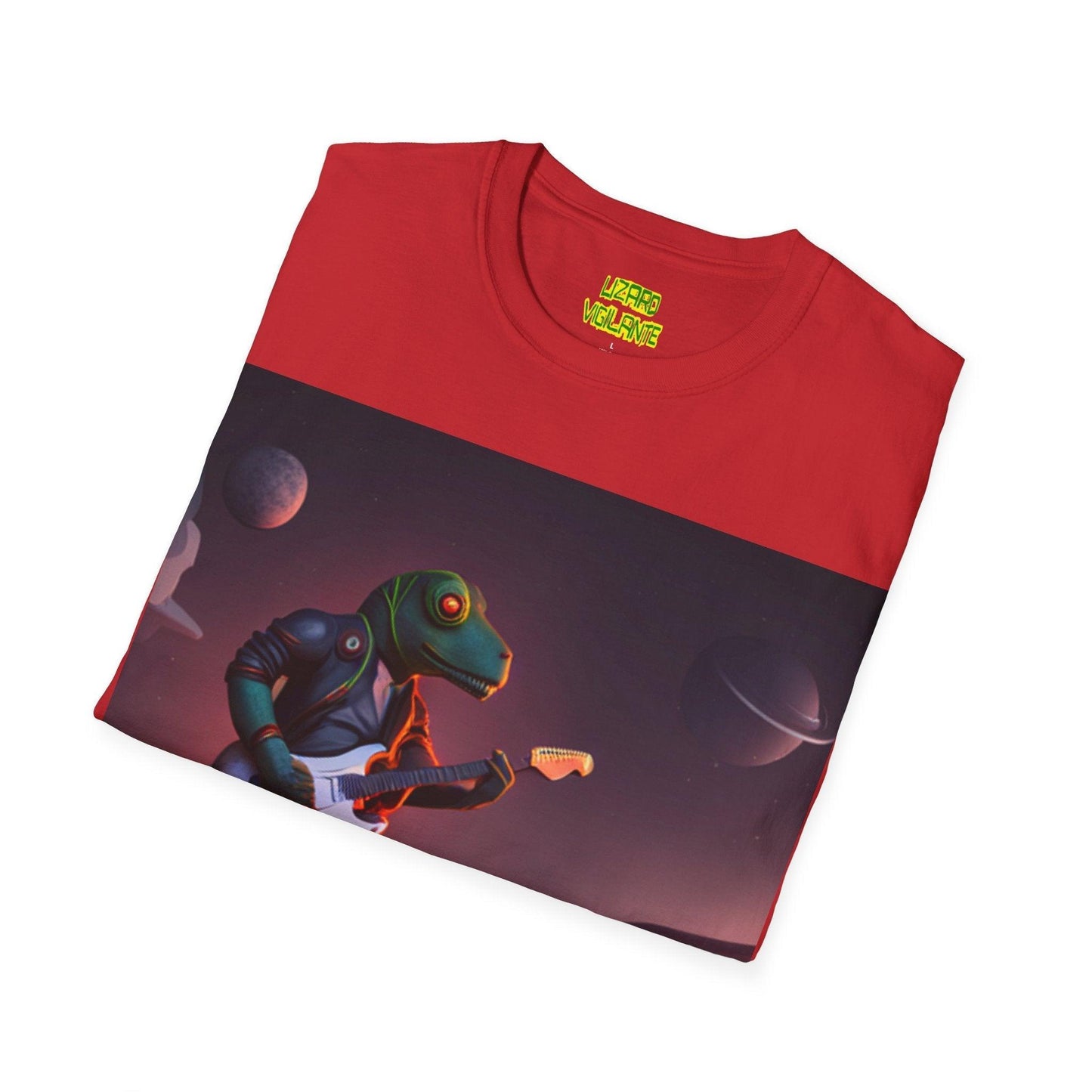 LIZARD VIGILANTE Spaceman Unisex Softstyle T-Shirt - Lizard Vigilante