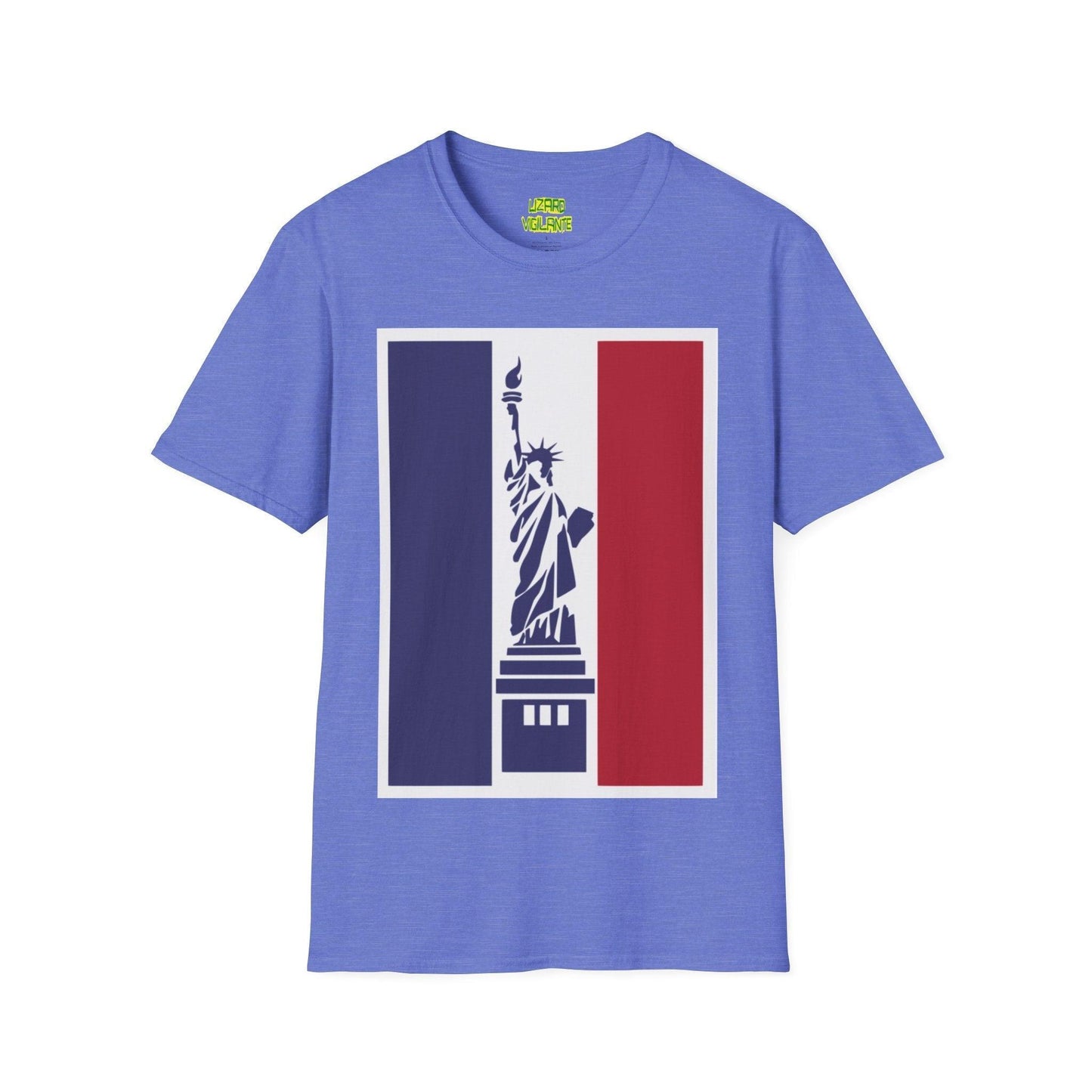 Statue of Liberty Graphic Unisex Softstyle T-Shirt - Lizard Vigilante