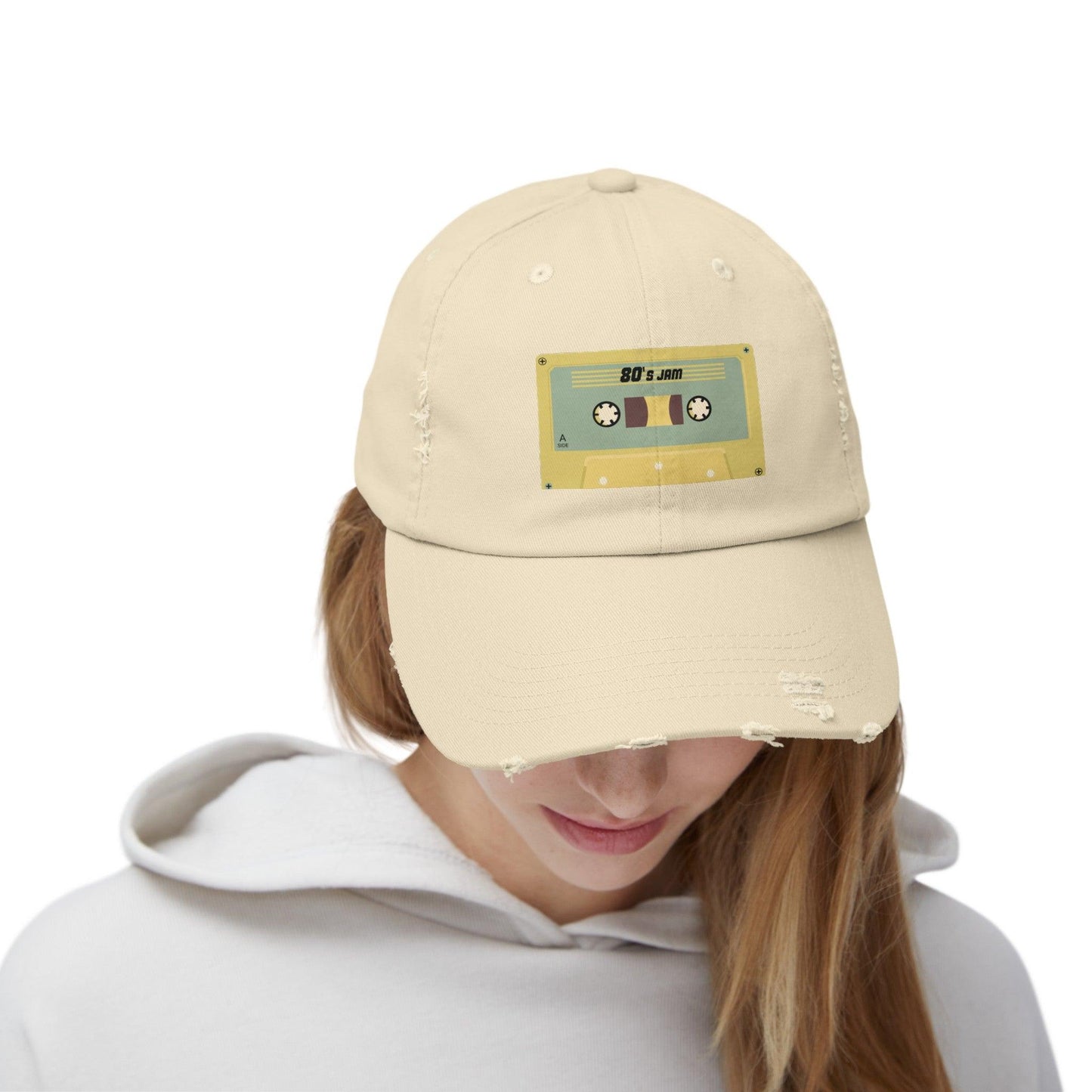 80s Jam Tape Unisex Distressed Cap - Lizard Vigilante