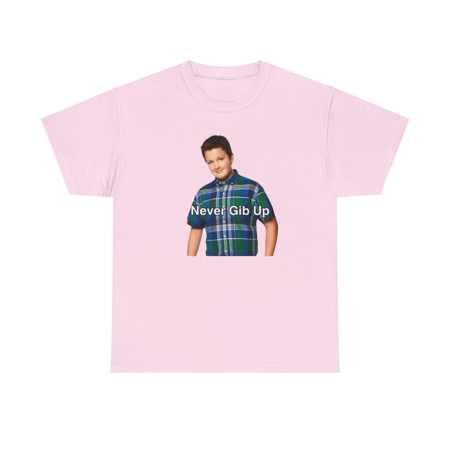 Never Gib Up / Gibby iCarly Joke Funny Shirt