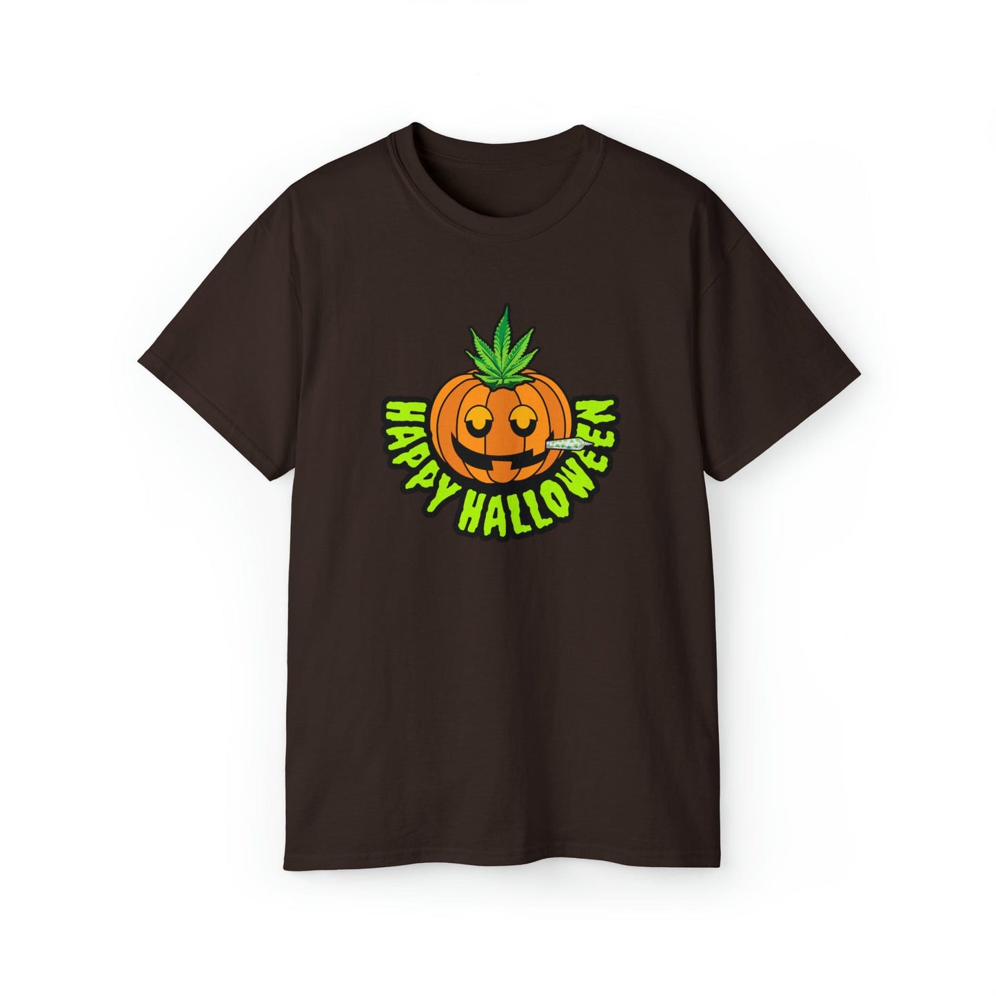 Happy Halloween Pumpkin Stoner Weed Shirt
