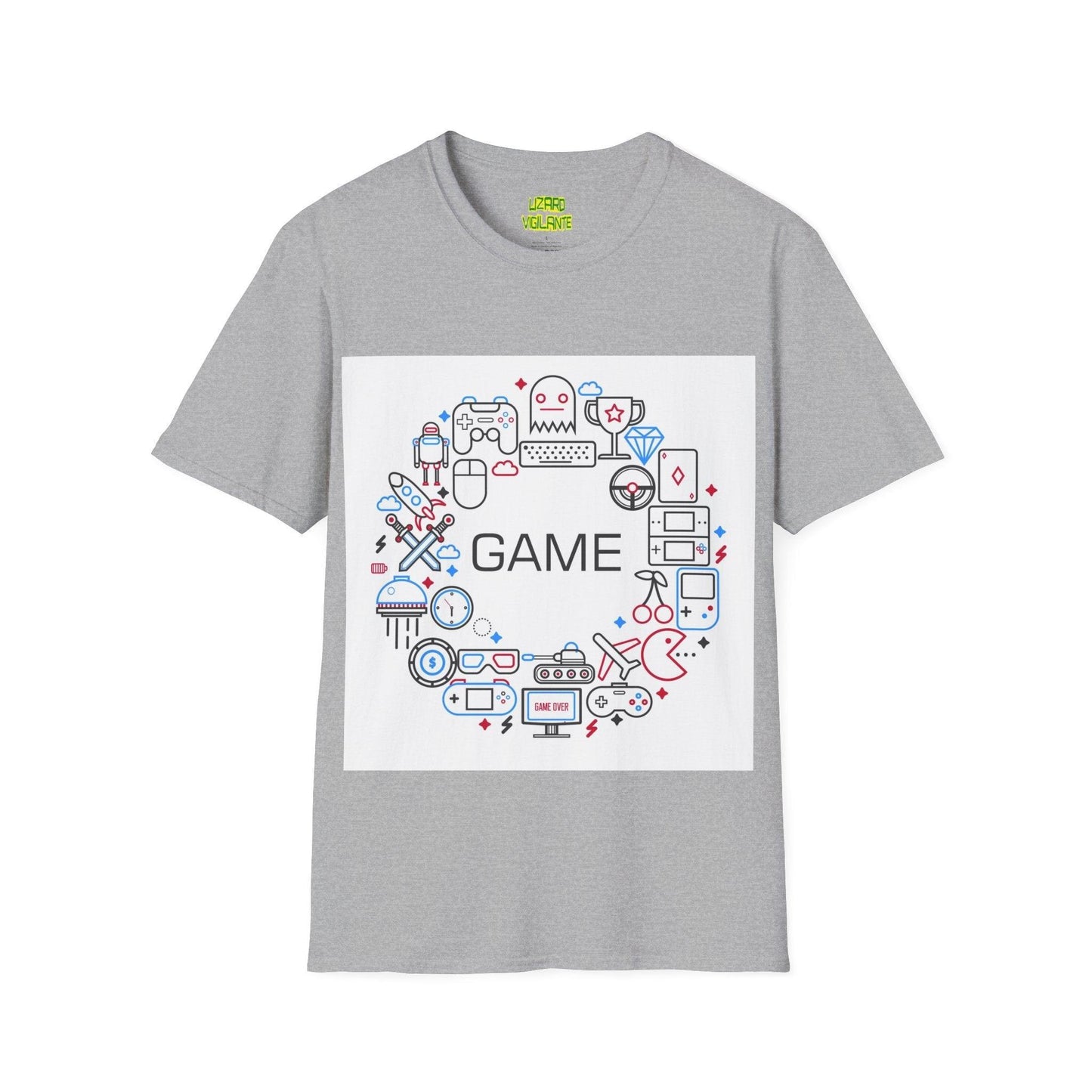 Video Game Unisex Softstyle T-Shirt - Lizard Vigilante