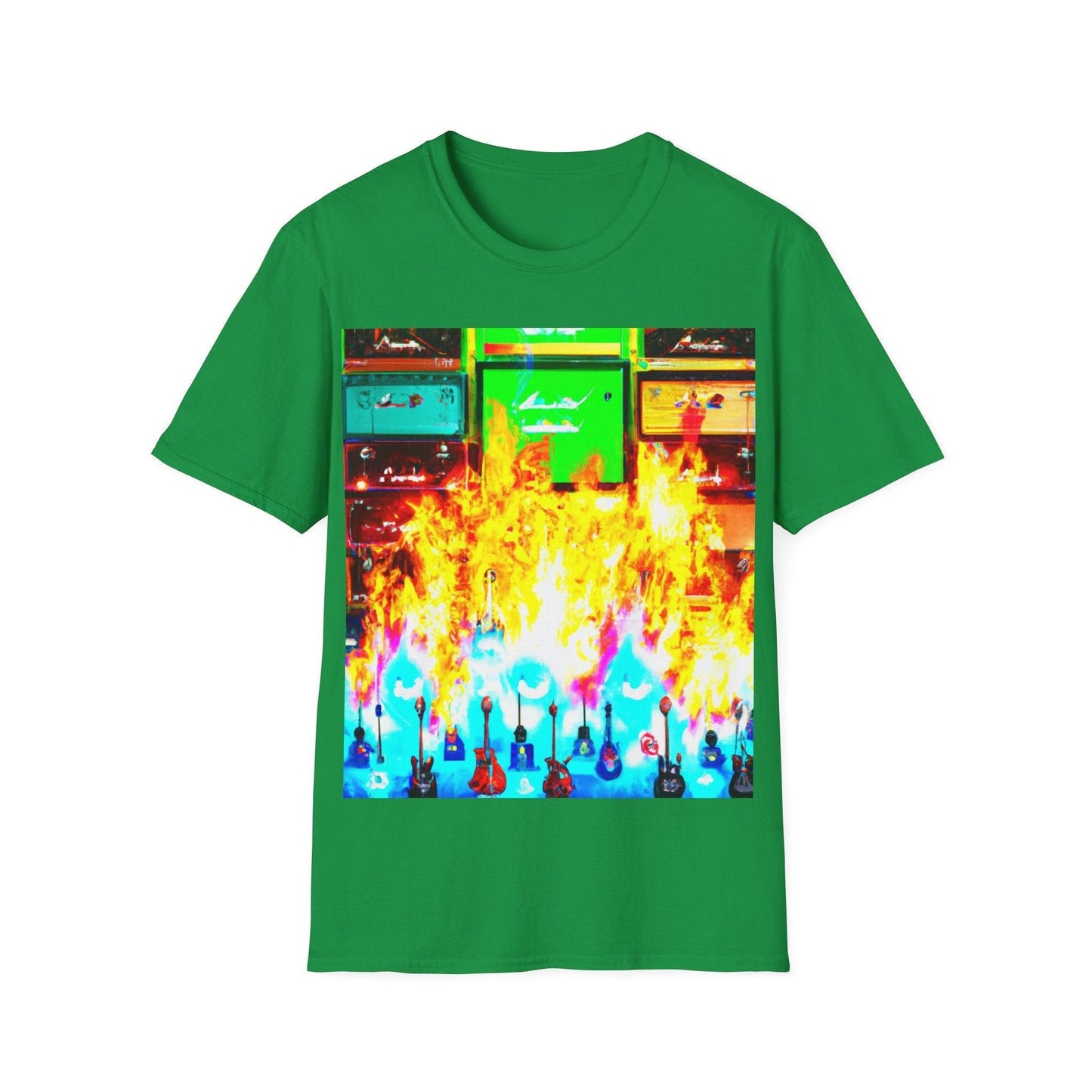 Rock Fire Unisex Softstyle T-Shirt - Lizard Vigilante