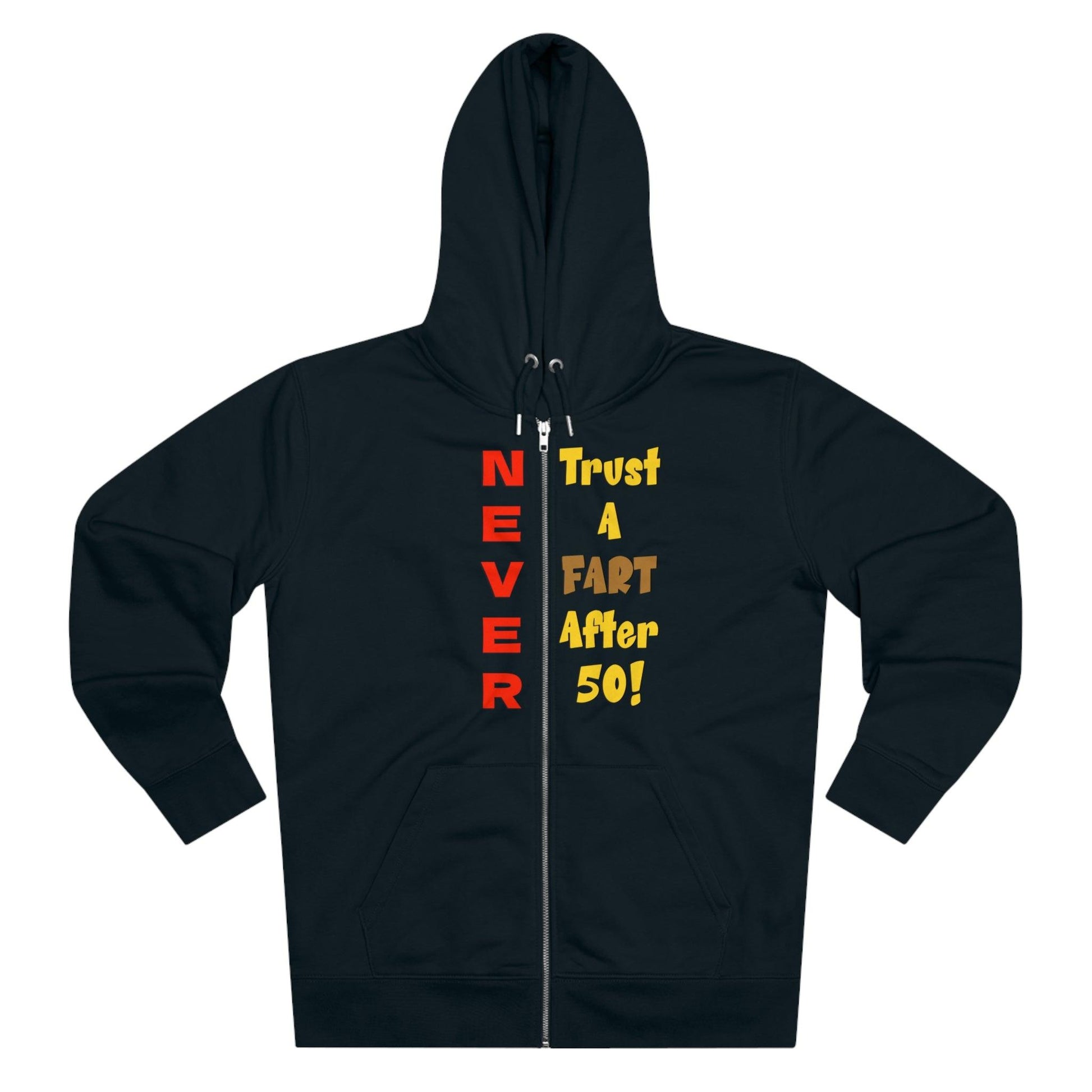 NEVER Trust A Fart After Fifty! Men's Cultivator Zip Hoodie - Lizard Vigilante