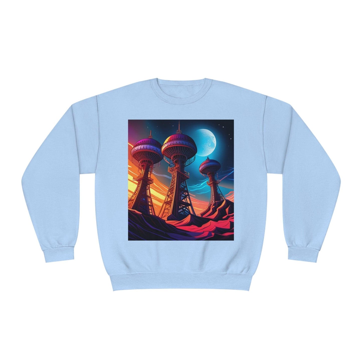 Interplanetary Communication Unisex NuBlend® Crewneck Sweatshirt - Lizard Vigilante