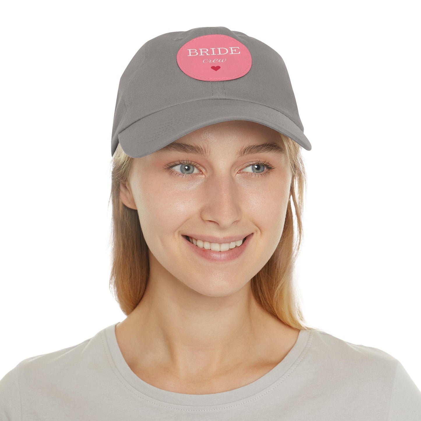 Bride Crew Dad Hat with Leather Patch (Round) - Lizard Vigilante