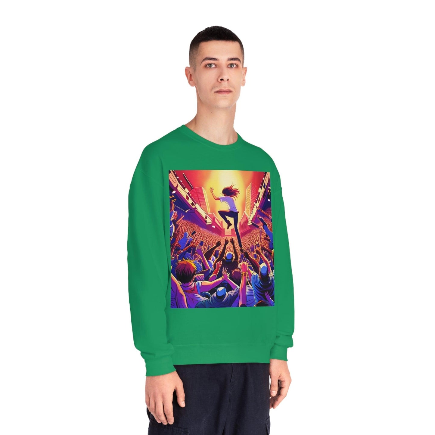 Metal Anime Unisex NuBlend® Crewneck Sweatshirt - Lizard Vigilante