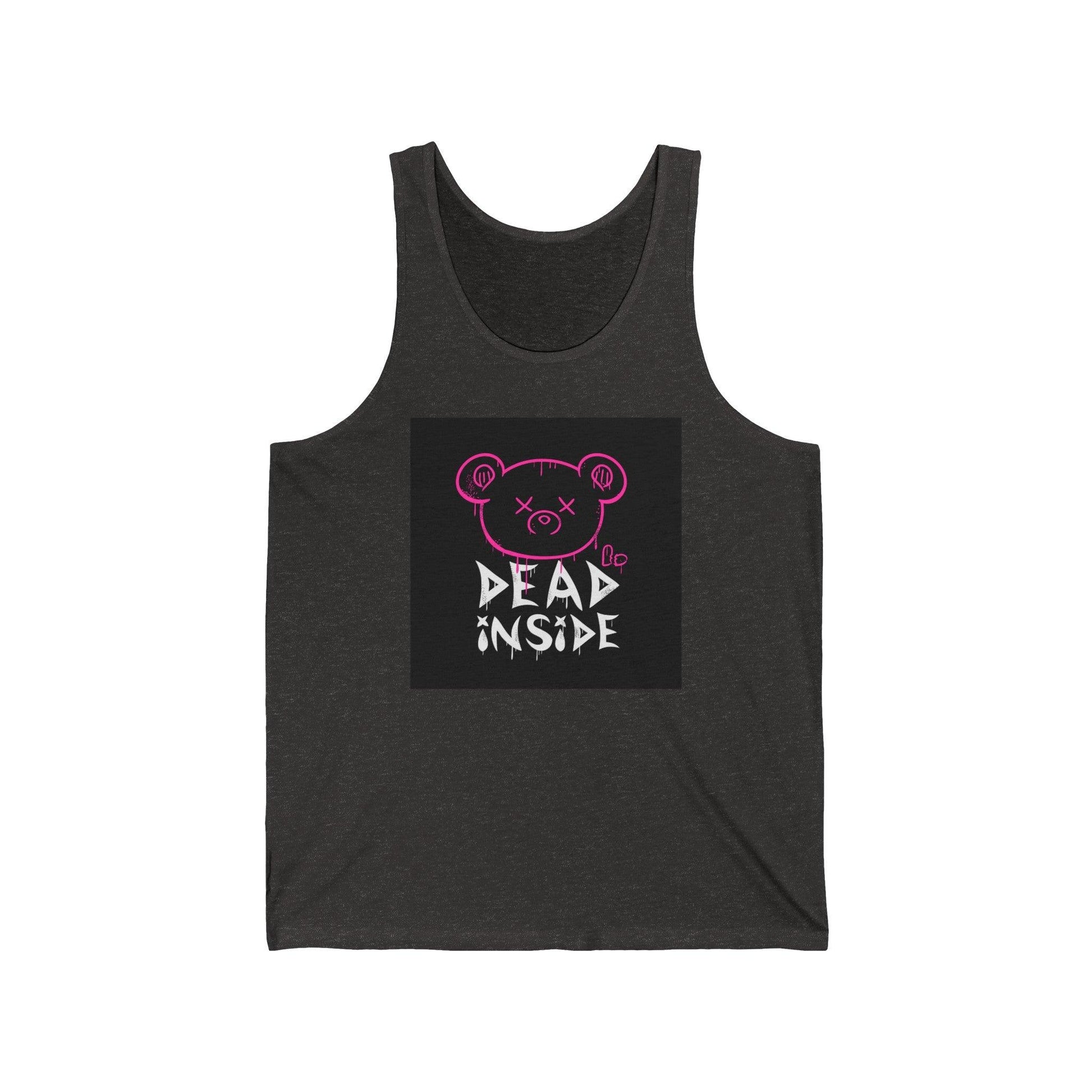 Dead Inside Bear Fan Unisex Jersey Tank - Premium Tank Top from Printify - Just $32.74! Shop now at Lizard Vigilante