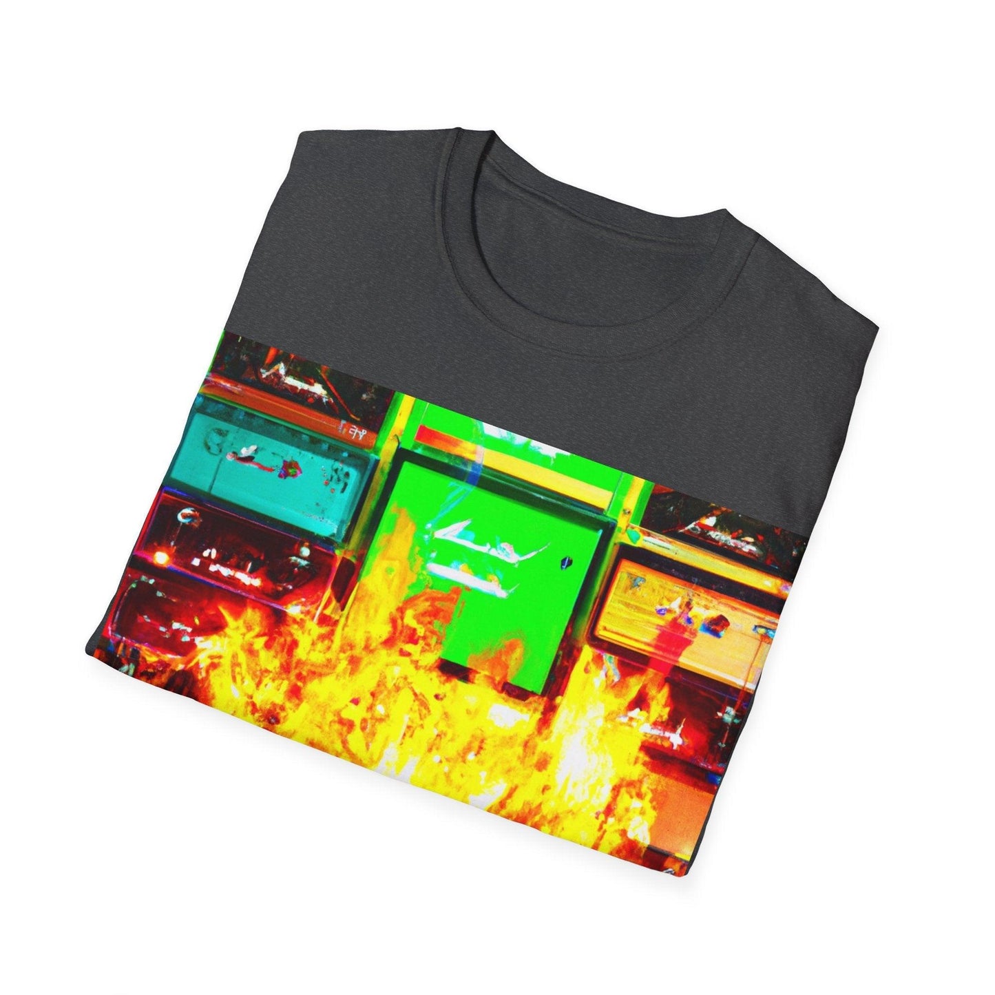 Rock Fire Unisex Softstyle T-Shirt - Lizard Vigilante