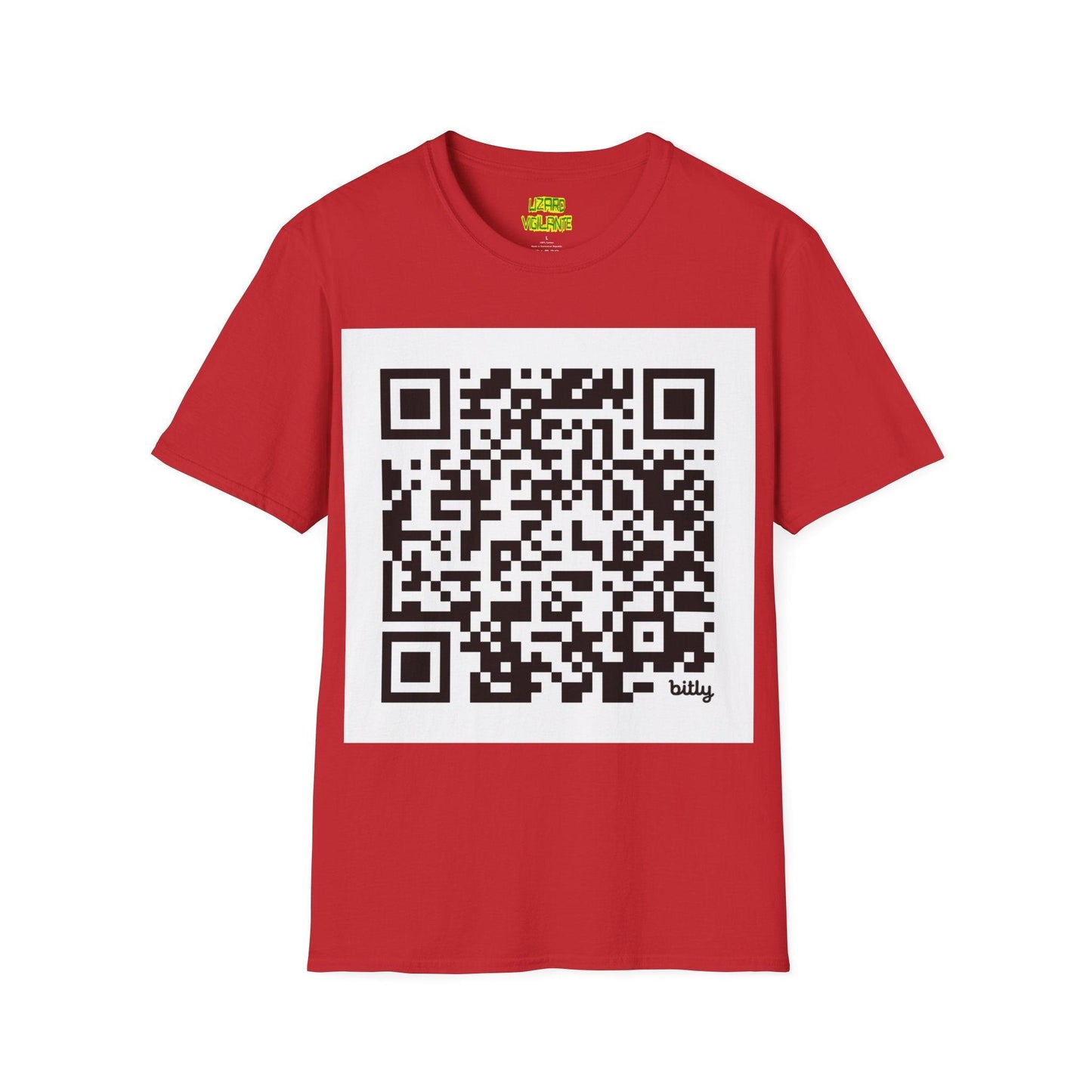 Lizard Vigilante QR Code Unisex Softstyle T-Shirt - Lizard Vigilante