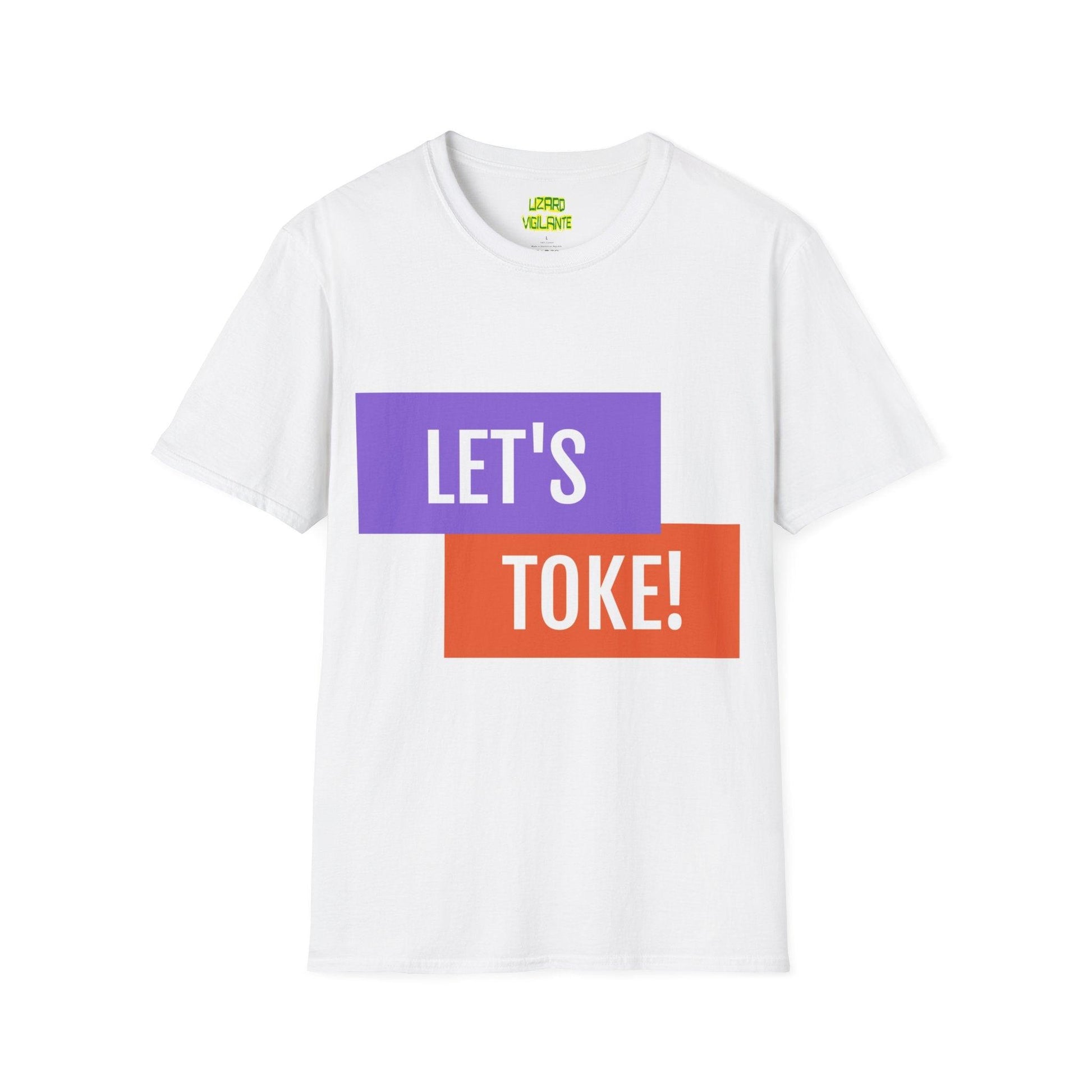 LET'S TOKE! Unisex Softstyle T-Shirt / Weed Tee - Lizard Vigilante