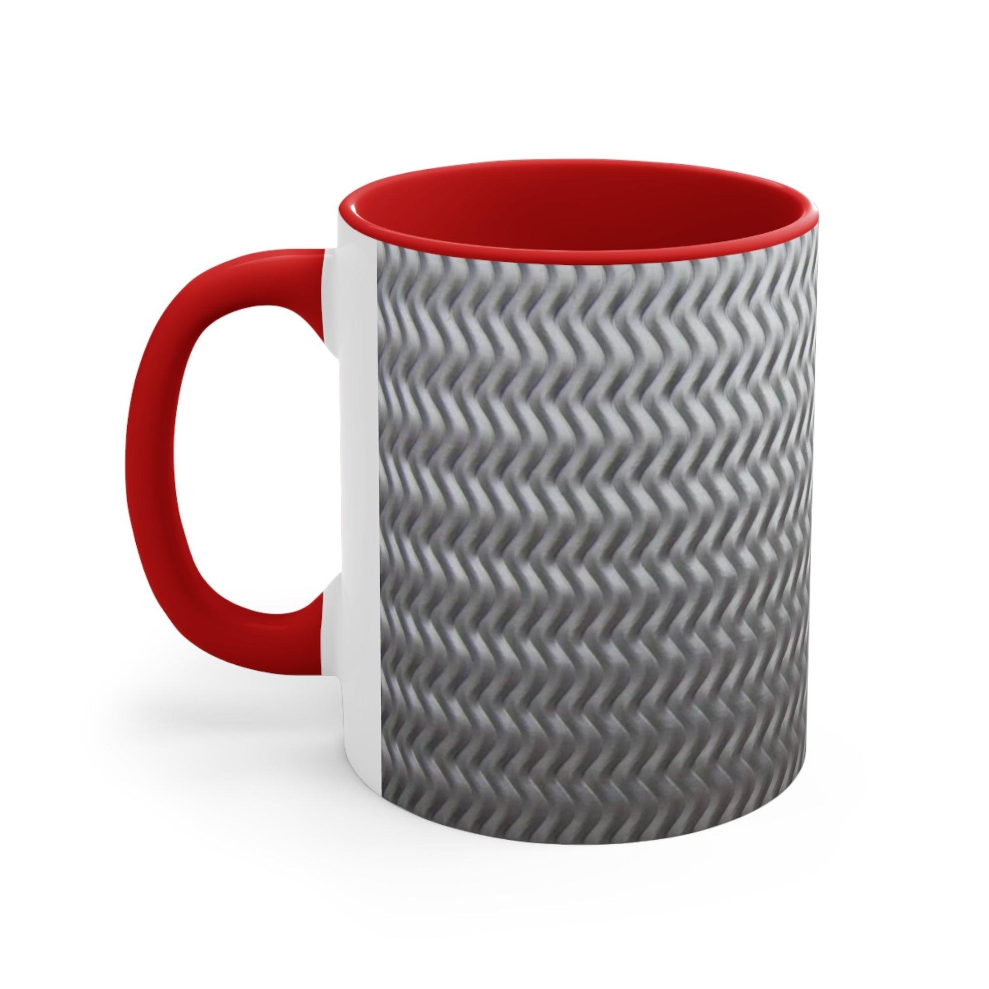 Aluminum Treads Multycolor Accent Coffee Mug, 11oz - Lizard Vigilante