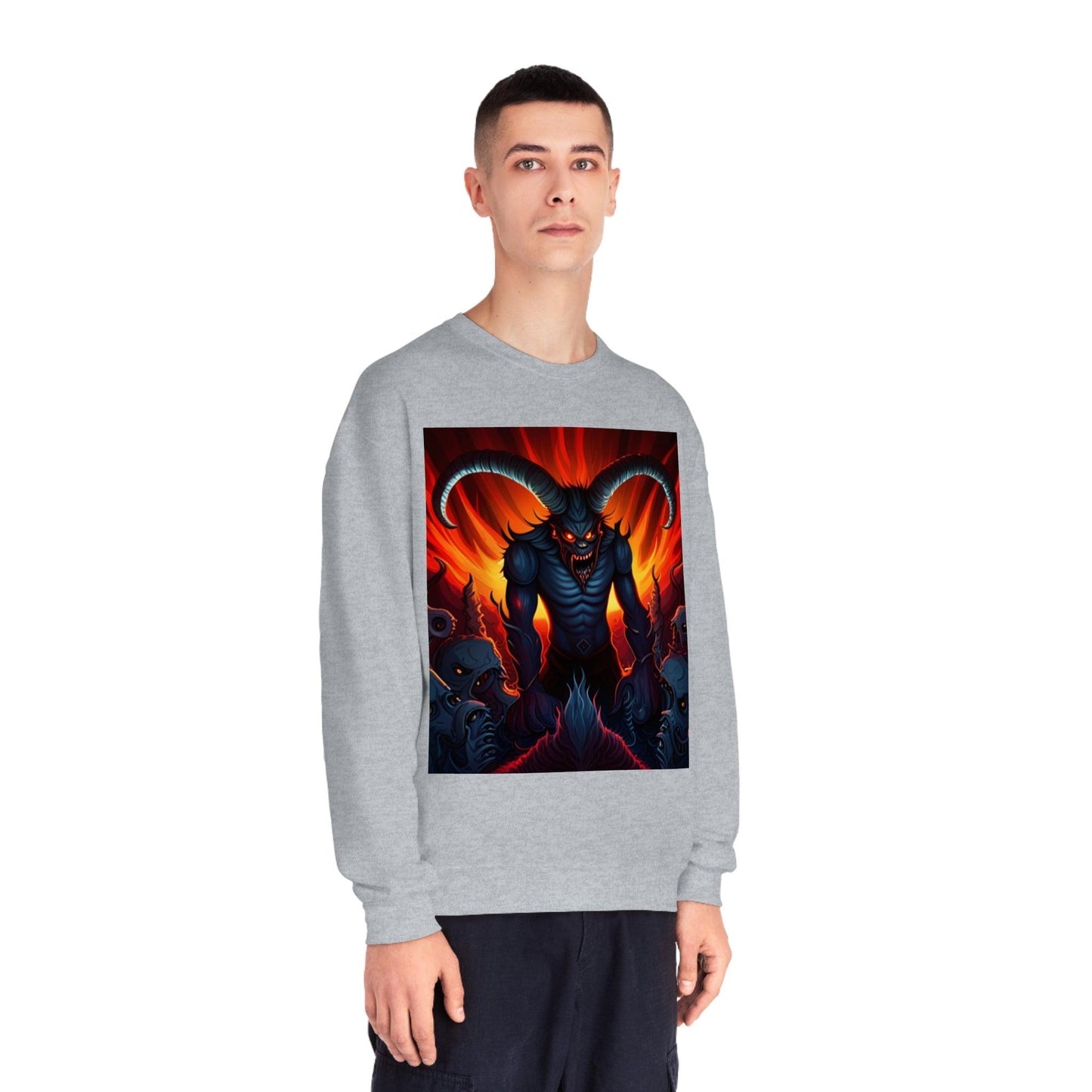 Horny Devil Unisex NuBlend® Crewneck Sweatshirt - Lizard Vigilante