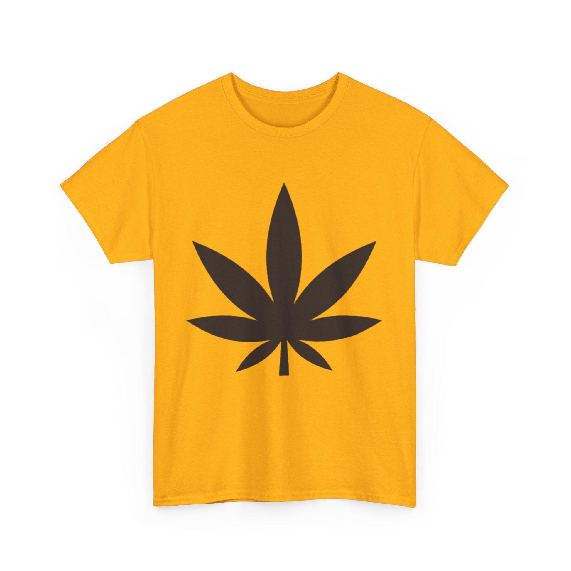 Black Pot Leaf Unisex Heavy Cotton Tee - Lizard Vigilante