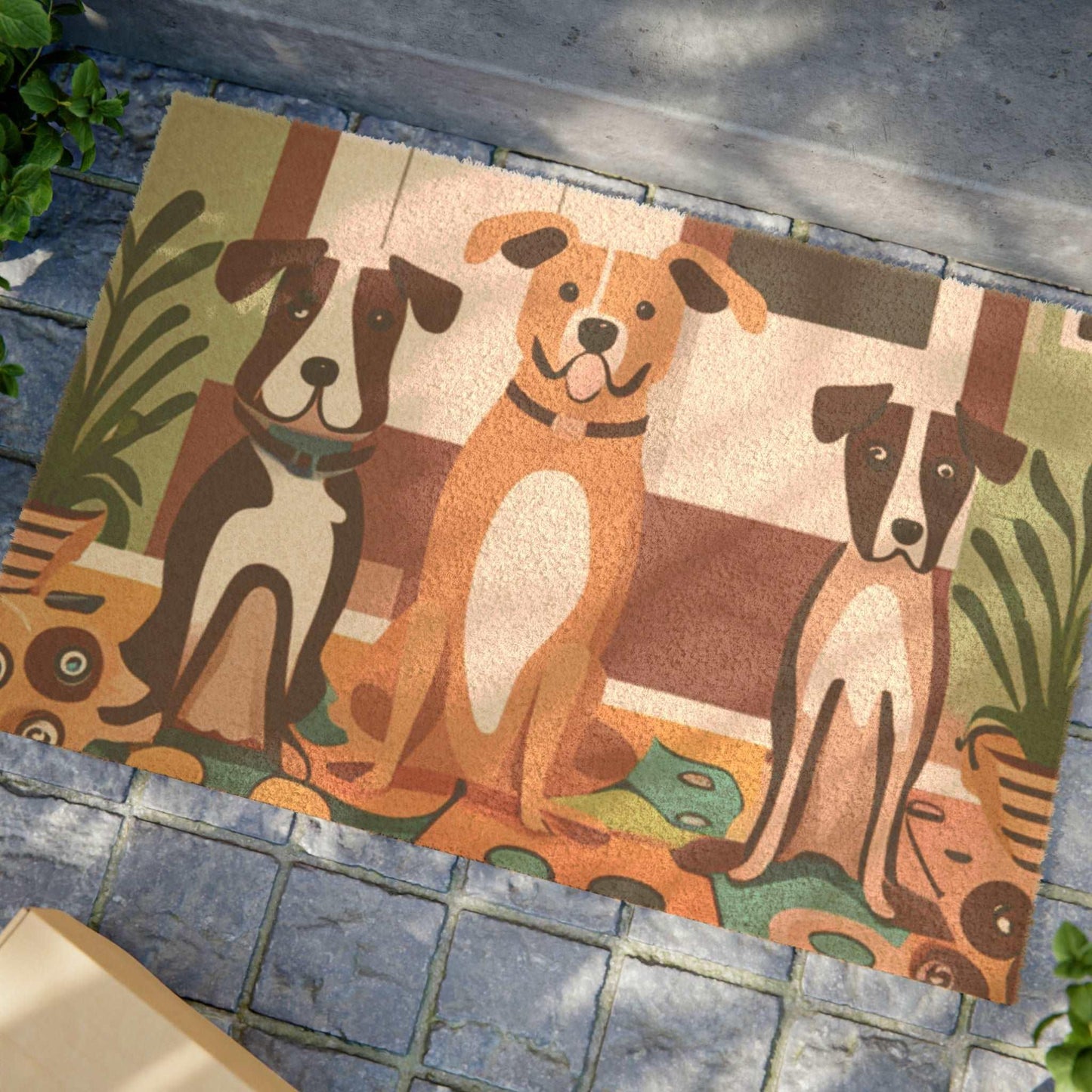 3 Dog Welcome Doormat - Lizard Vigilante