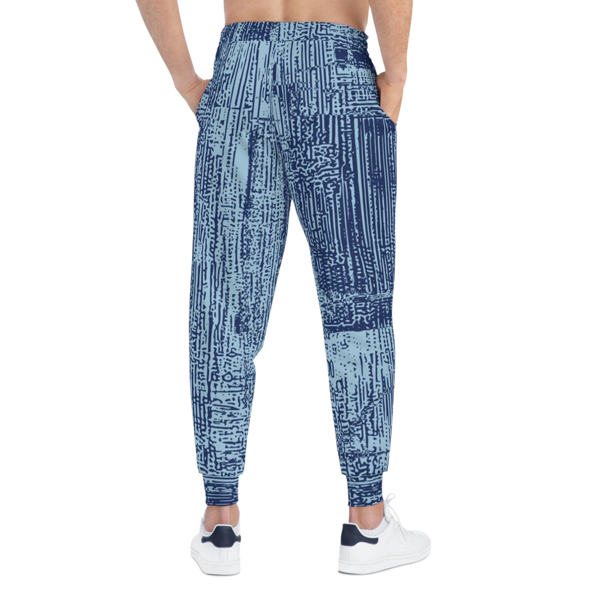 Blue Shed Side Athletic Joggers - Lizard Vigilante