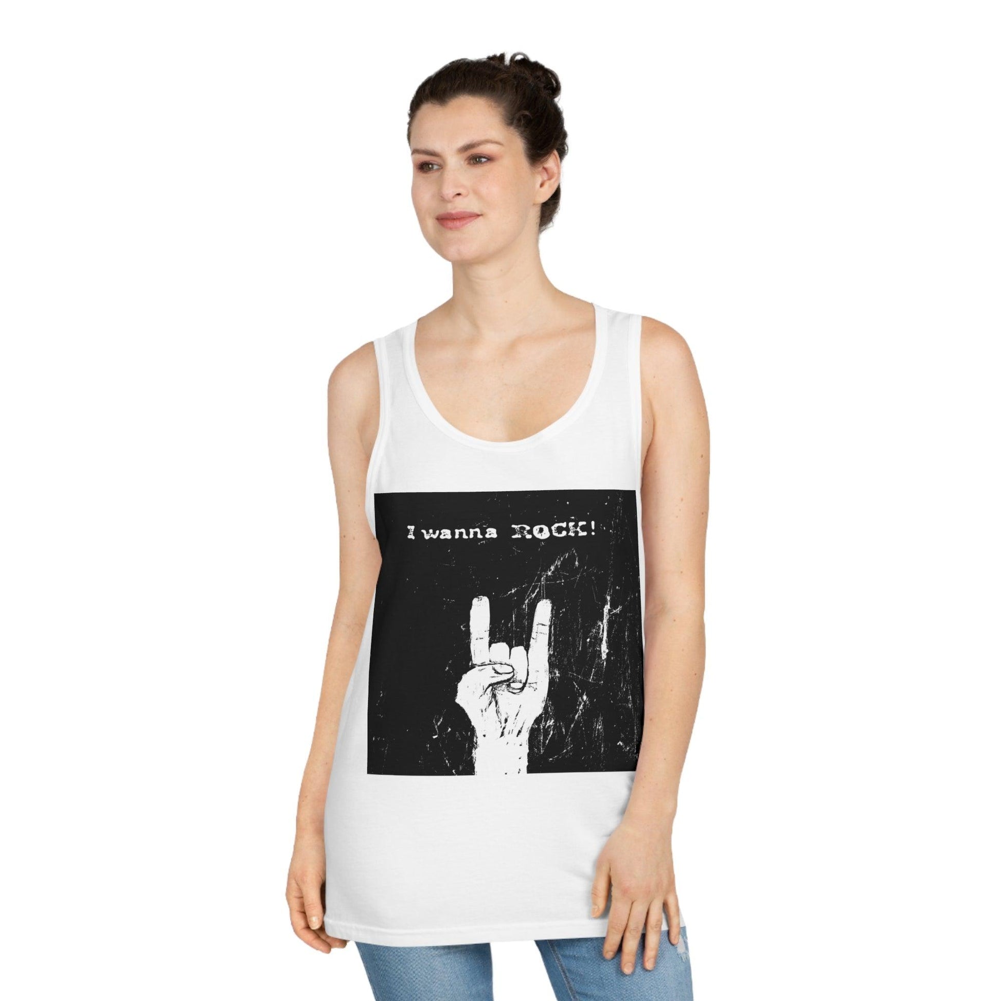 I Wanna Rock Unisex Softstyle™ Tank Top - Lizard Vigilante