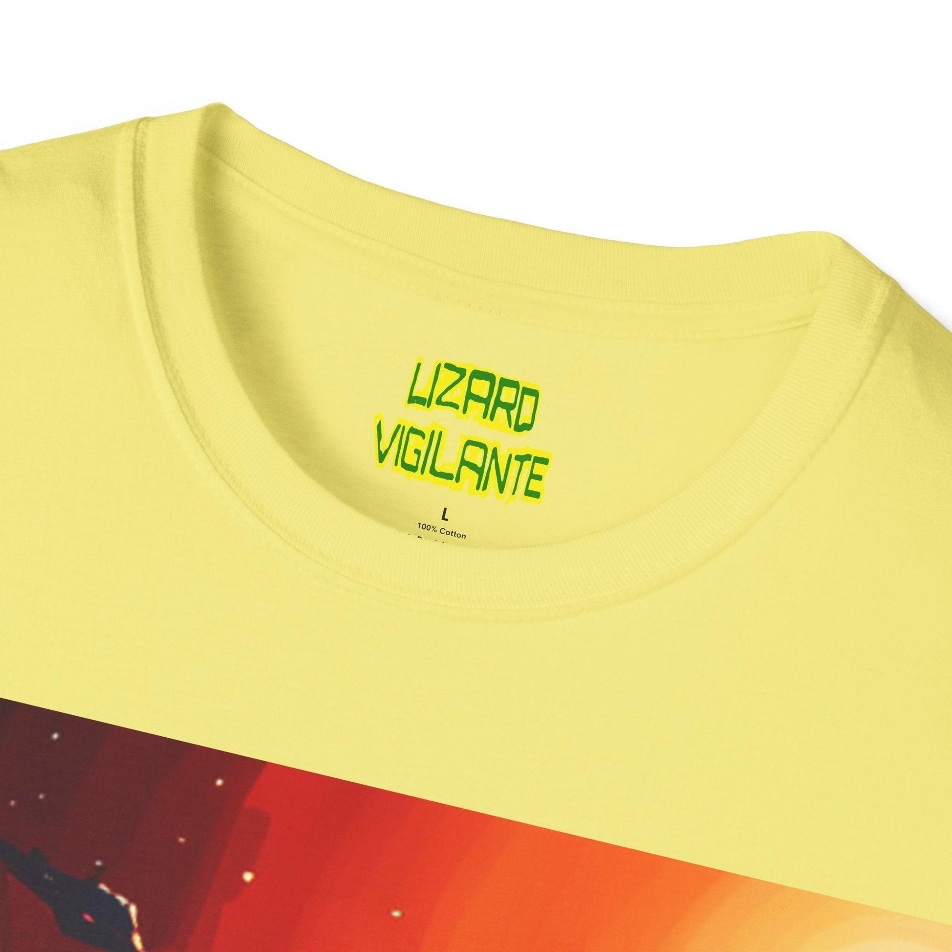 Space Lizard Vigilante Unisex Softstyle T-Shirt - Lizard Vigilante