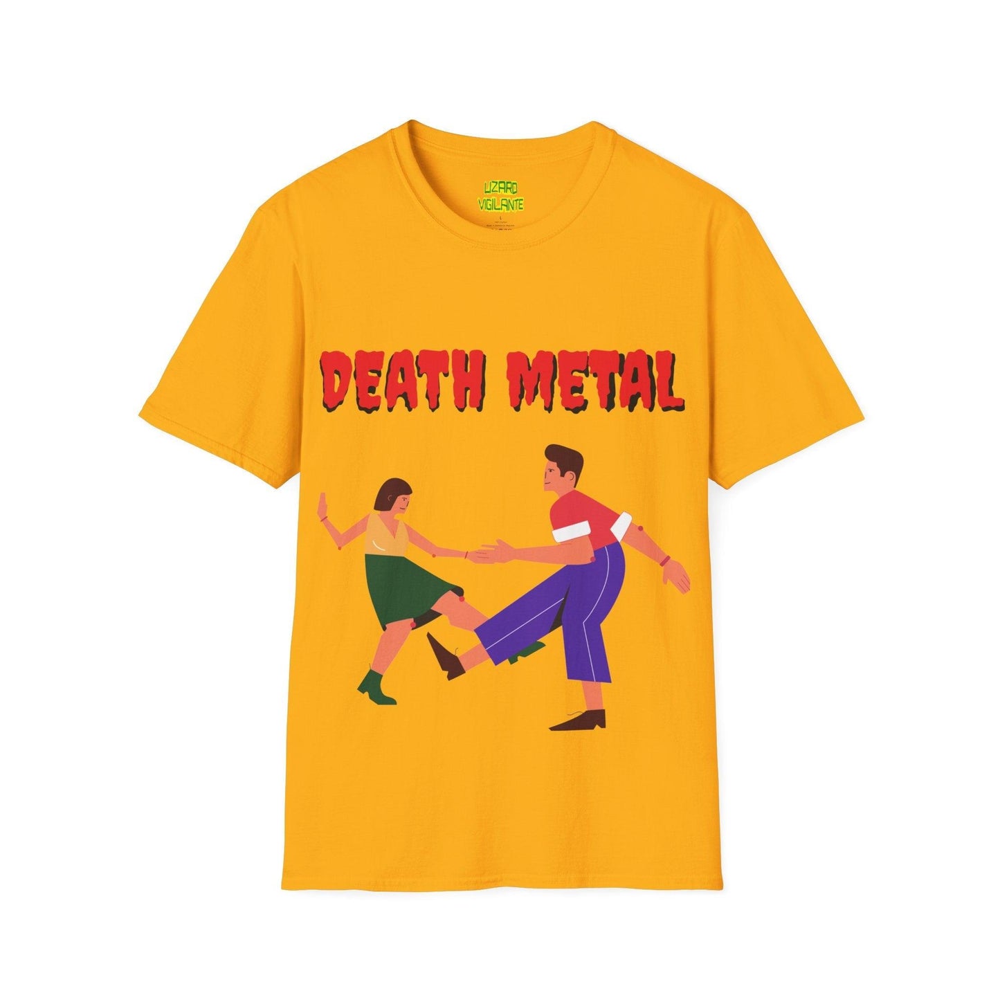 DEATH METAL Dancers Unisex Softstyle T-Shirt - Lizard Vigilante