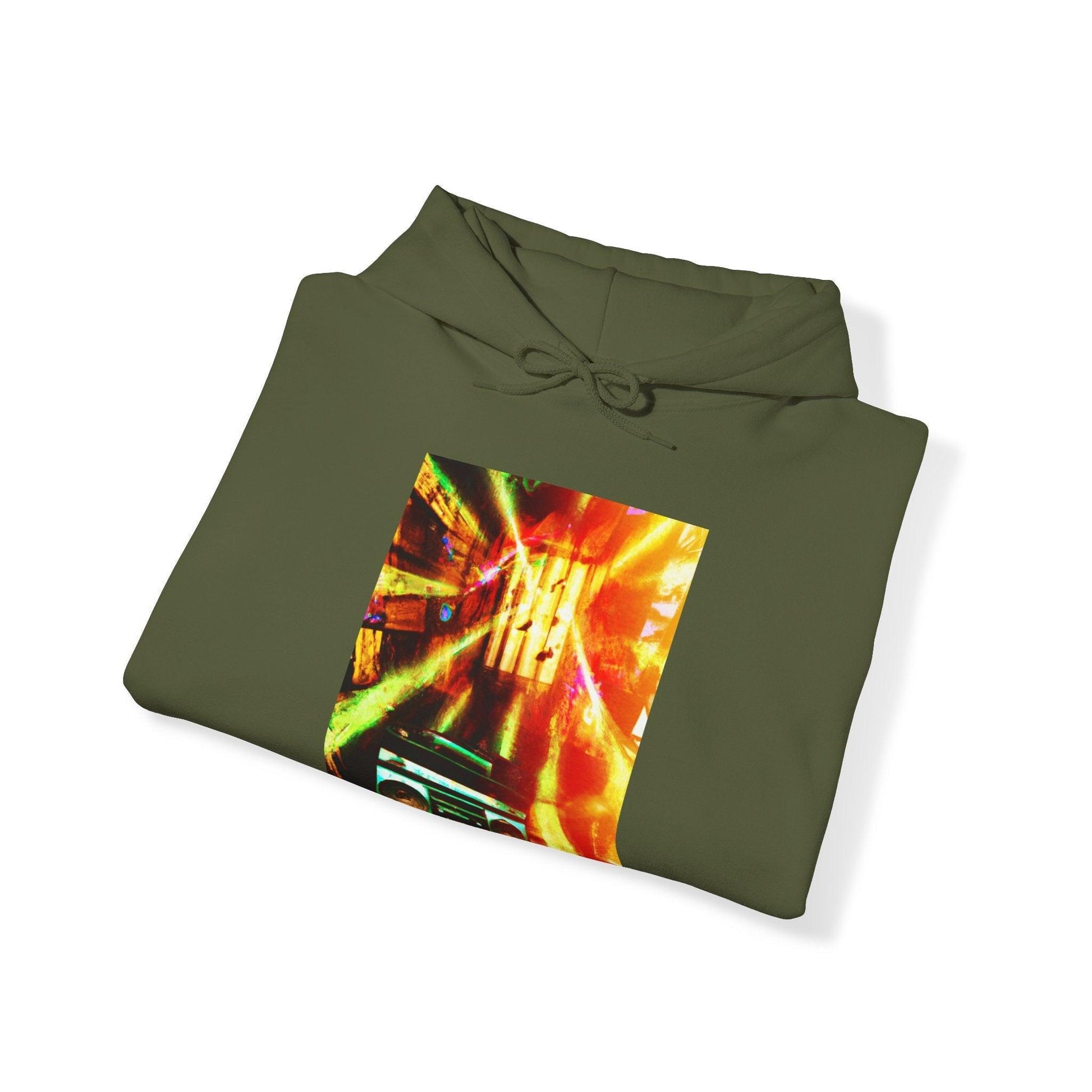 Prison BoomBox Light Burst Unisex Heavy Blend™ Hooded Sweatshirt - Lizard Vigilante