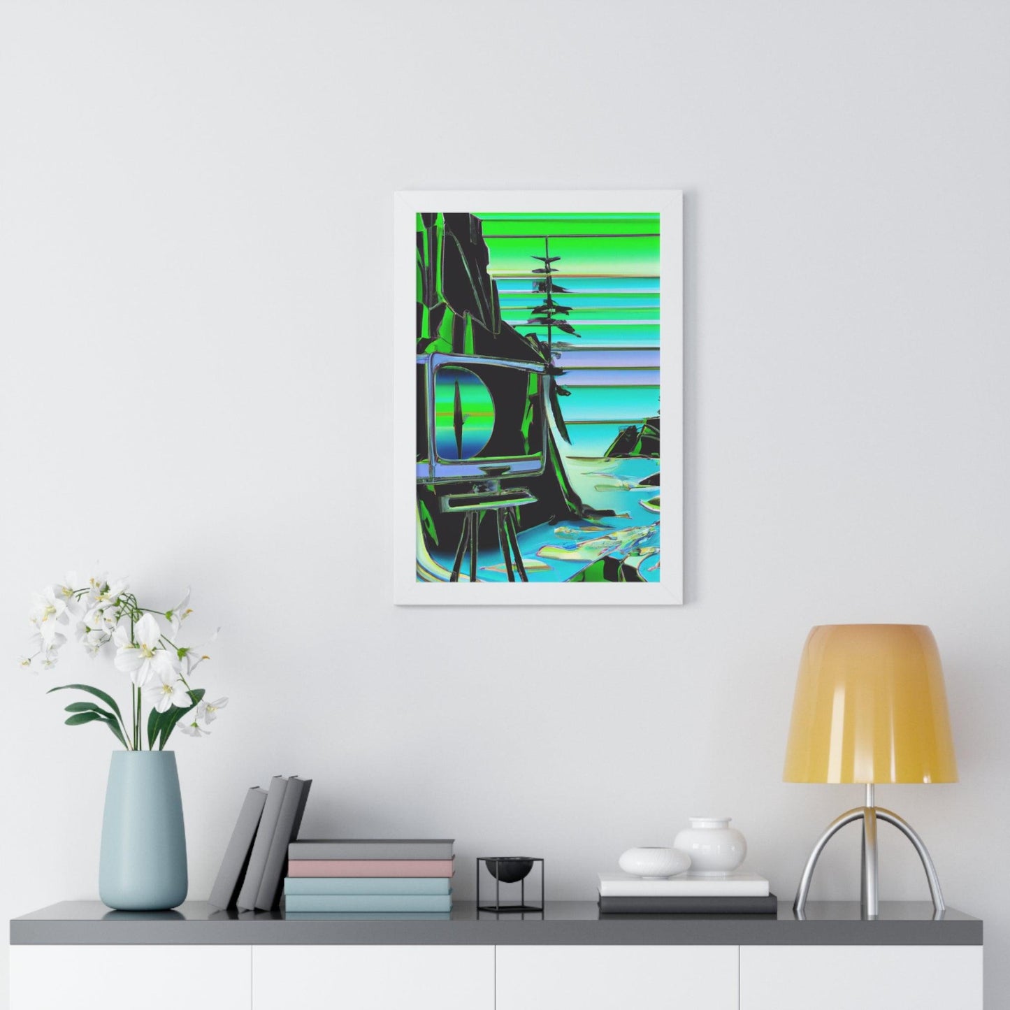 TVtv Framed Vertical Poster - Lizard Vigilante