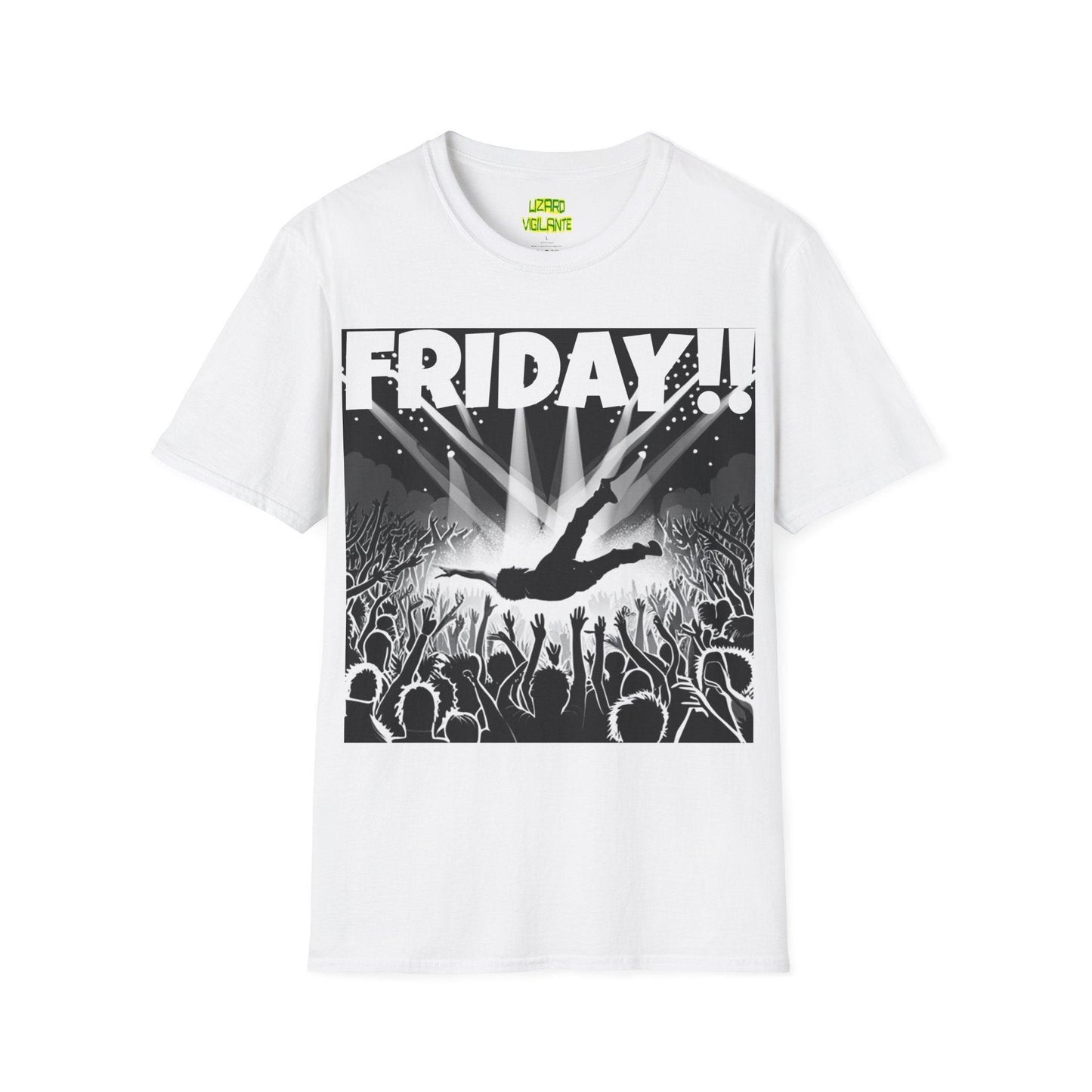 FRIDAY!! Unisex Softstyle T-Shirt in COLORS - Lizard Vigilante