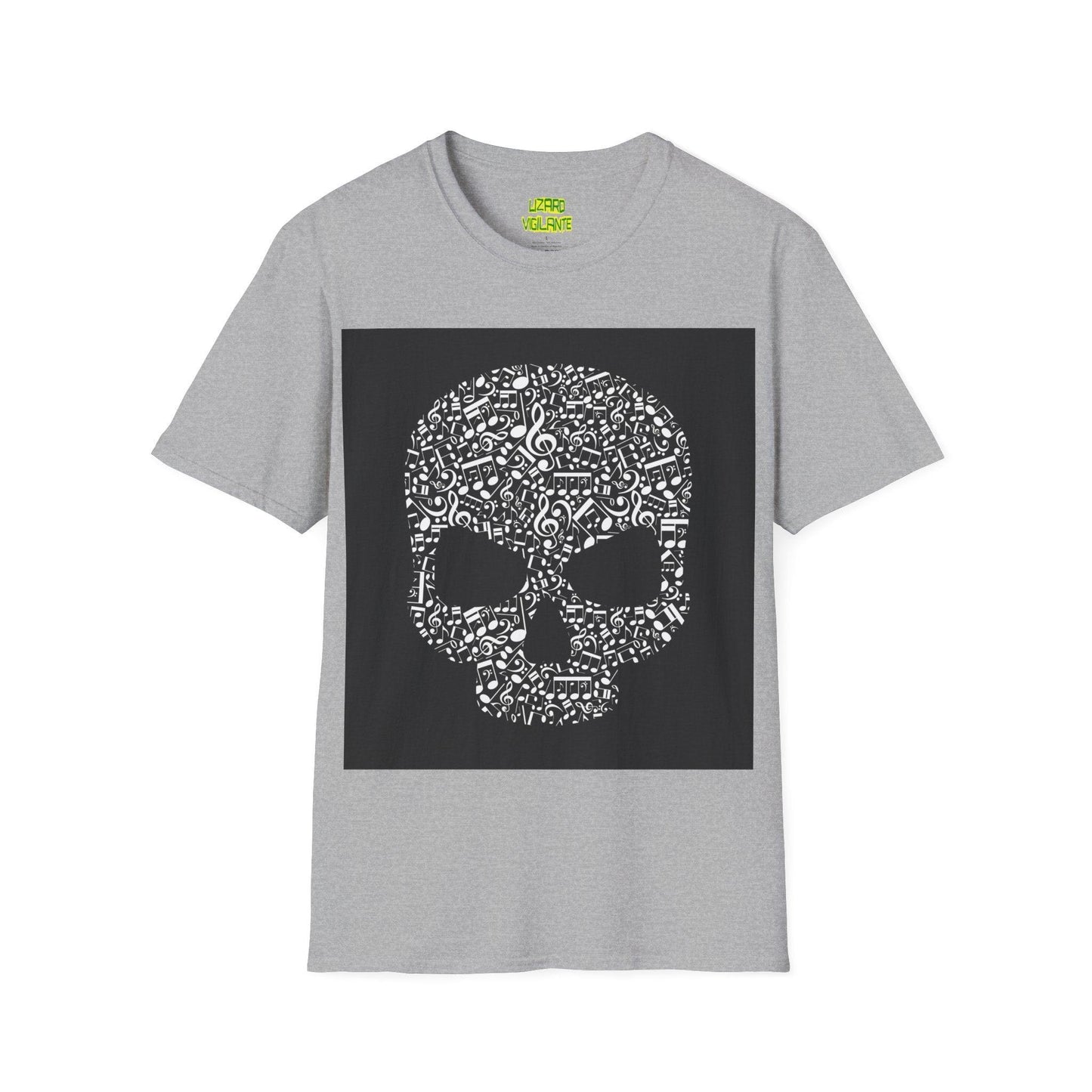 Musical Skull Unisex Softstyle T-Shirt - Lizard Vigilante