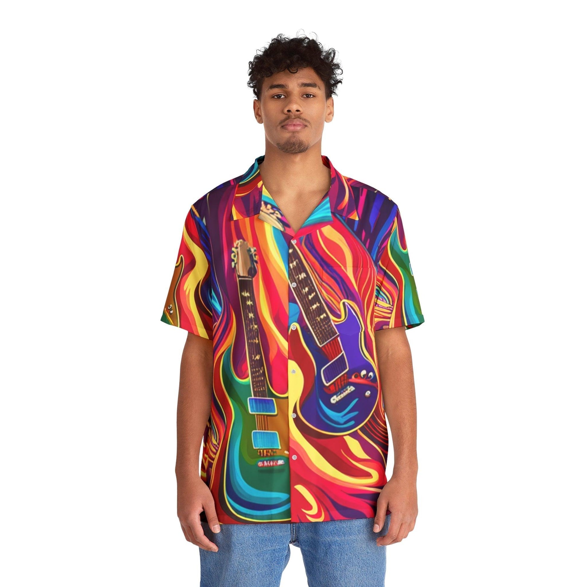 Psychedelic Things Men's Hawaiian Shirt - Lizard Vigilante