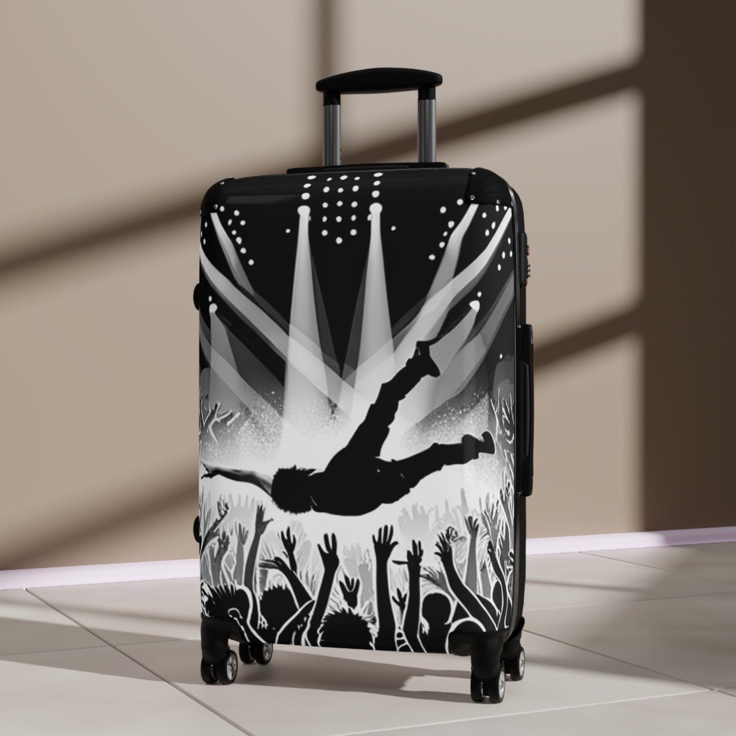 Crowd Surfing Metal Music Suitcase - Lizard Vigilante