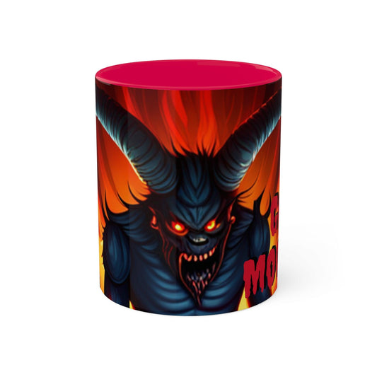 Good Morning Horny Devil Colorful Mugs, 11oz - Lizard Vigilante