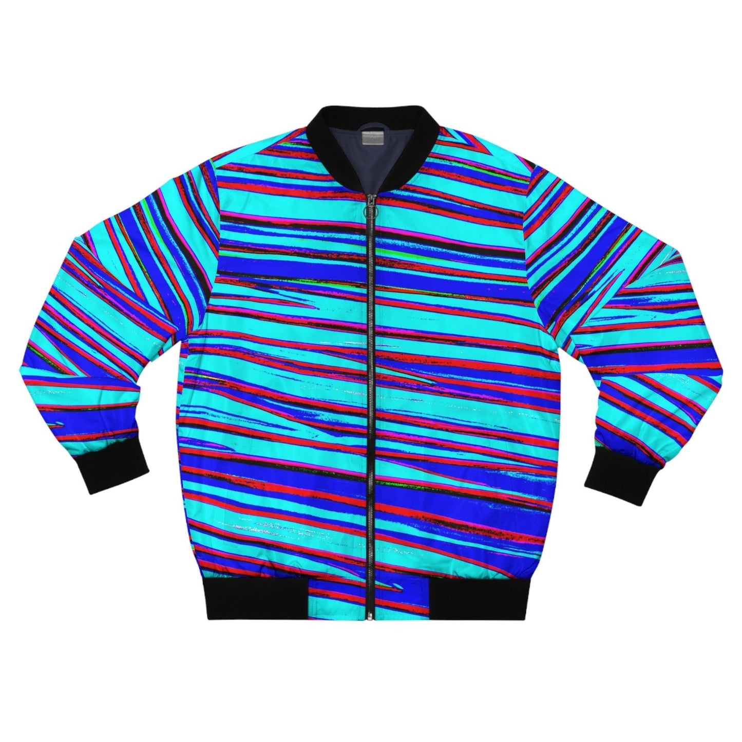 Strips Men's Bomber Jacket - Lizard Vigilante